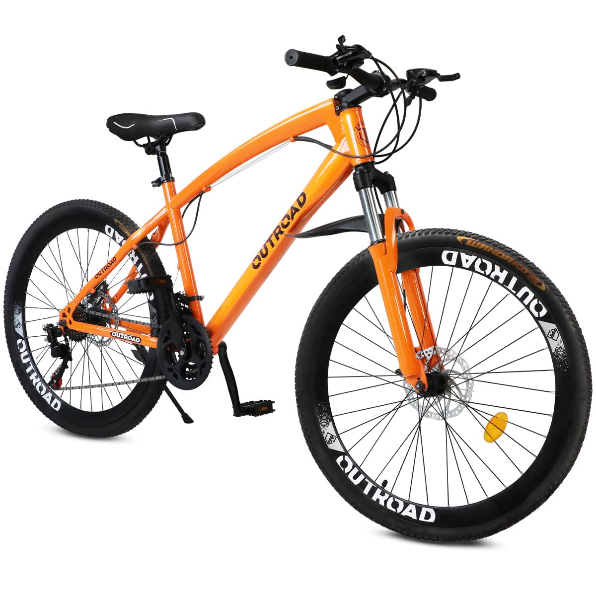 Outroad 26 Inch Mountain Bike for Adults - 21-Speed Shimano Drivetrain, Lock-Out Suspension Fork, Dual Disc Brakes & Aviation Aluminum Frame - All-Terrain MTB for Men & Women (Multiple Colors) - Perfect for Trail Riding, Commuting & Outdoor Adventures