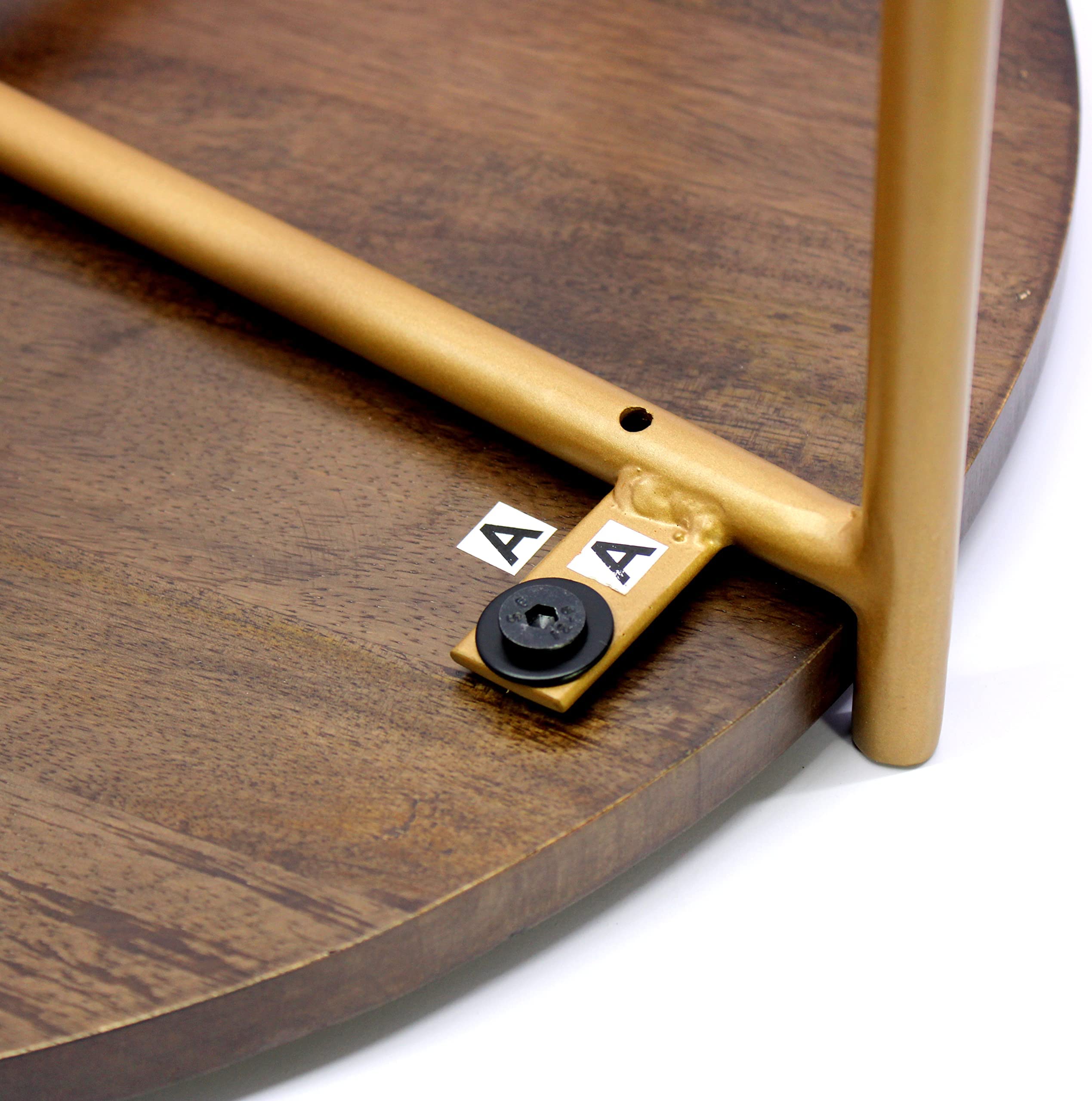 Round Corner Wood Coffee Table - 21