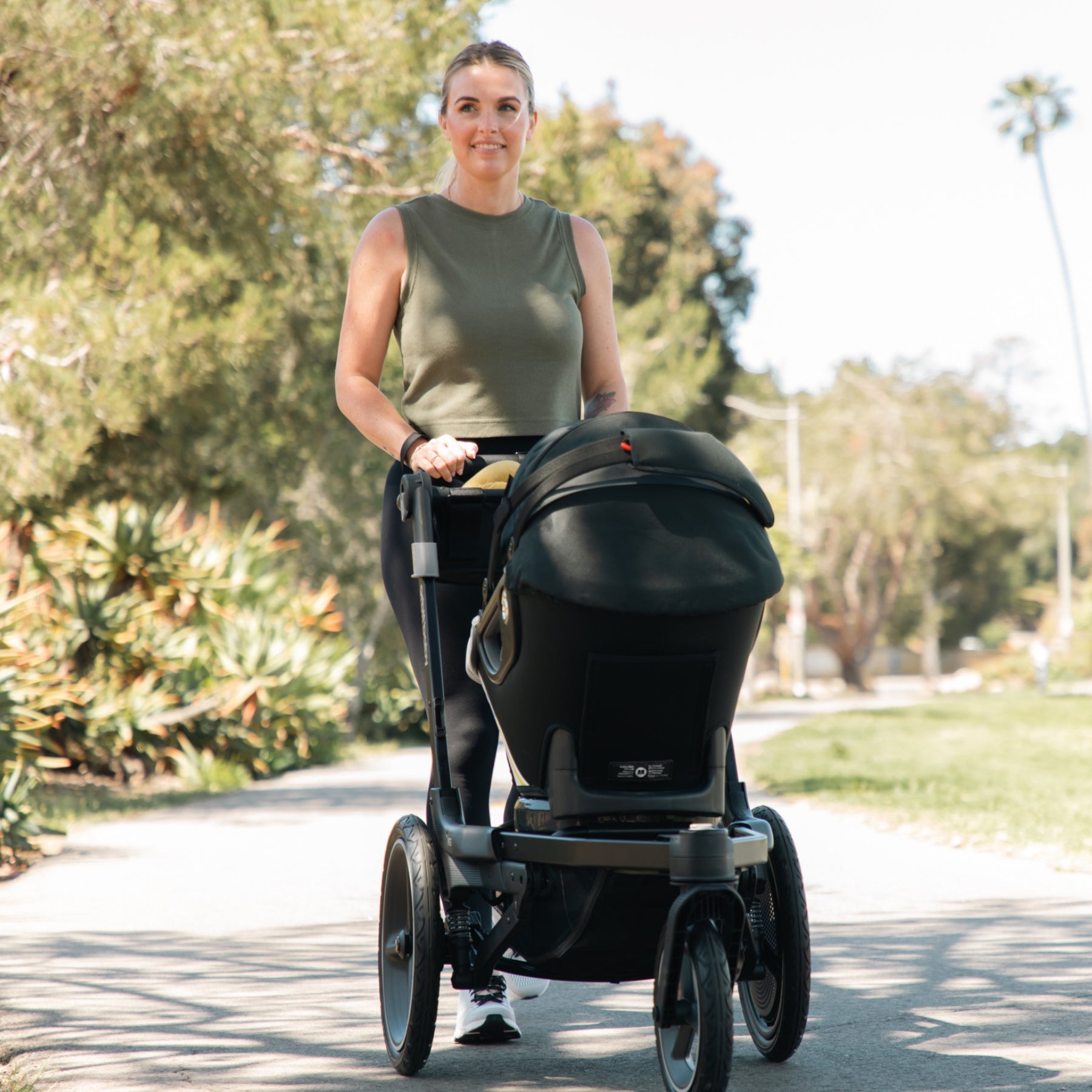 Lightweight Jog & Lounge Travel System Stroller - Compact Foldable Design for Running, Walking & Travel - Perfect for Active Parents & On-the-Go Families