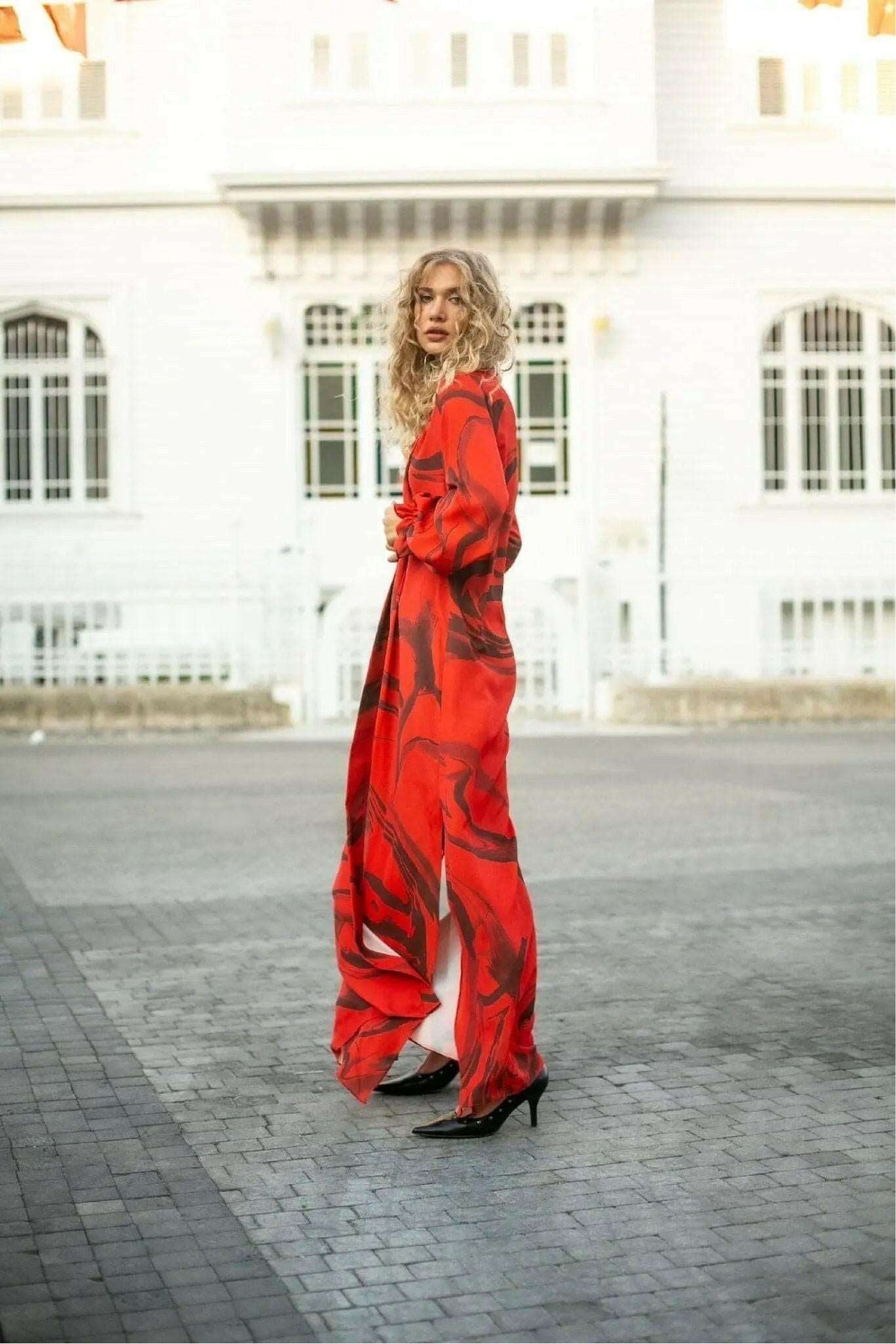 Luna Open Front Kimono Cardigan - Lightweight Floral Printed Cover Up for Women - Perfect for Beach, Pool, Yoga & Lounge Wear