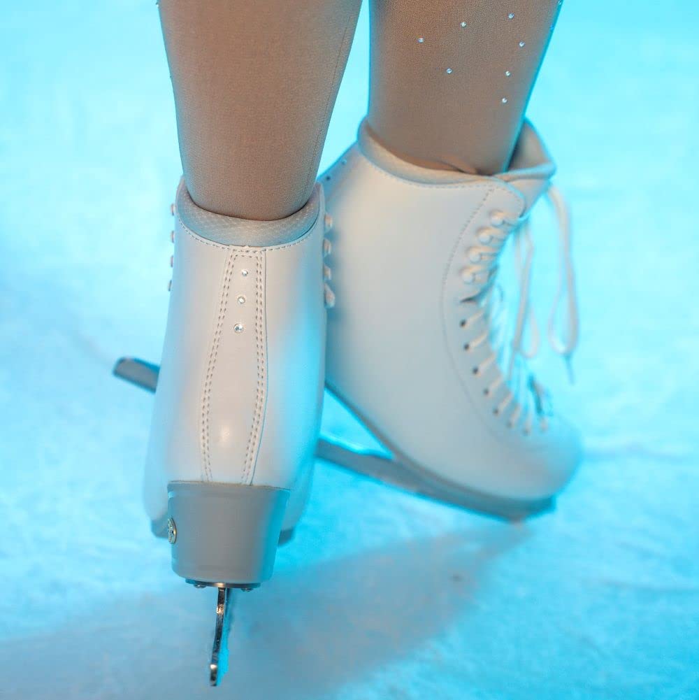 Riedell Crystal Adult Figure Skates - Stainless Steel Vesta Blade for Competitive Ice Skating | Perfect for Training, Performances & Ice Shows
