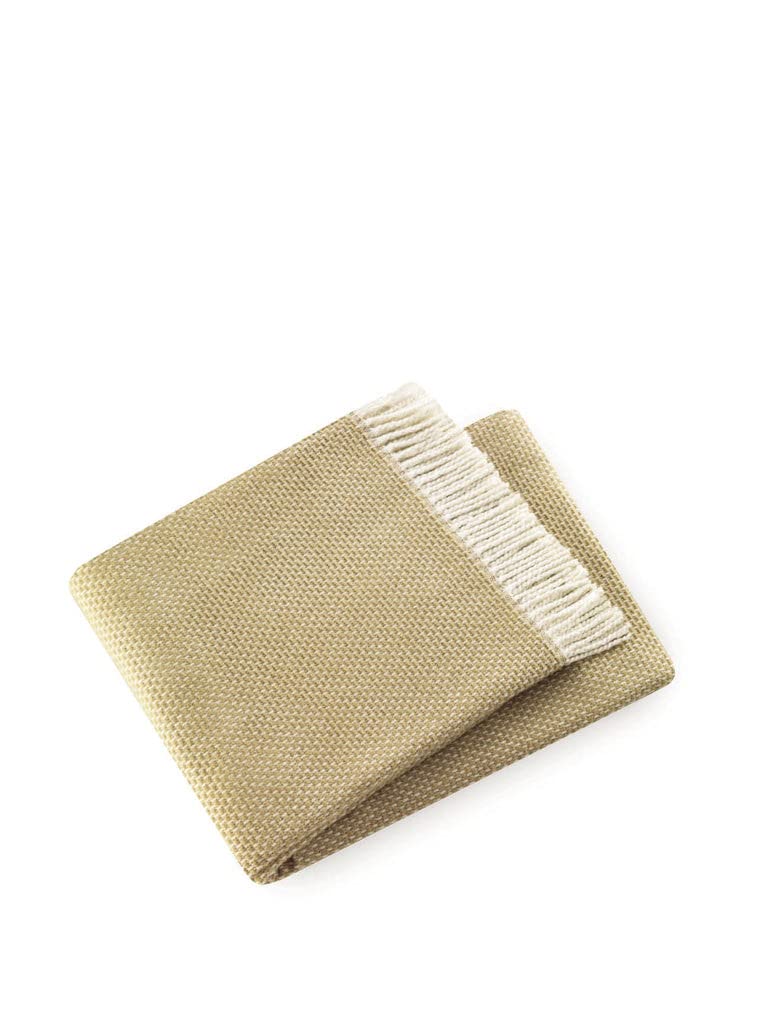 Soft Yellow Stone Links Pattern Throw Blanket - 60