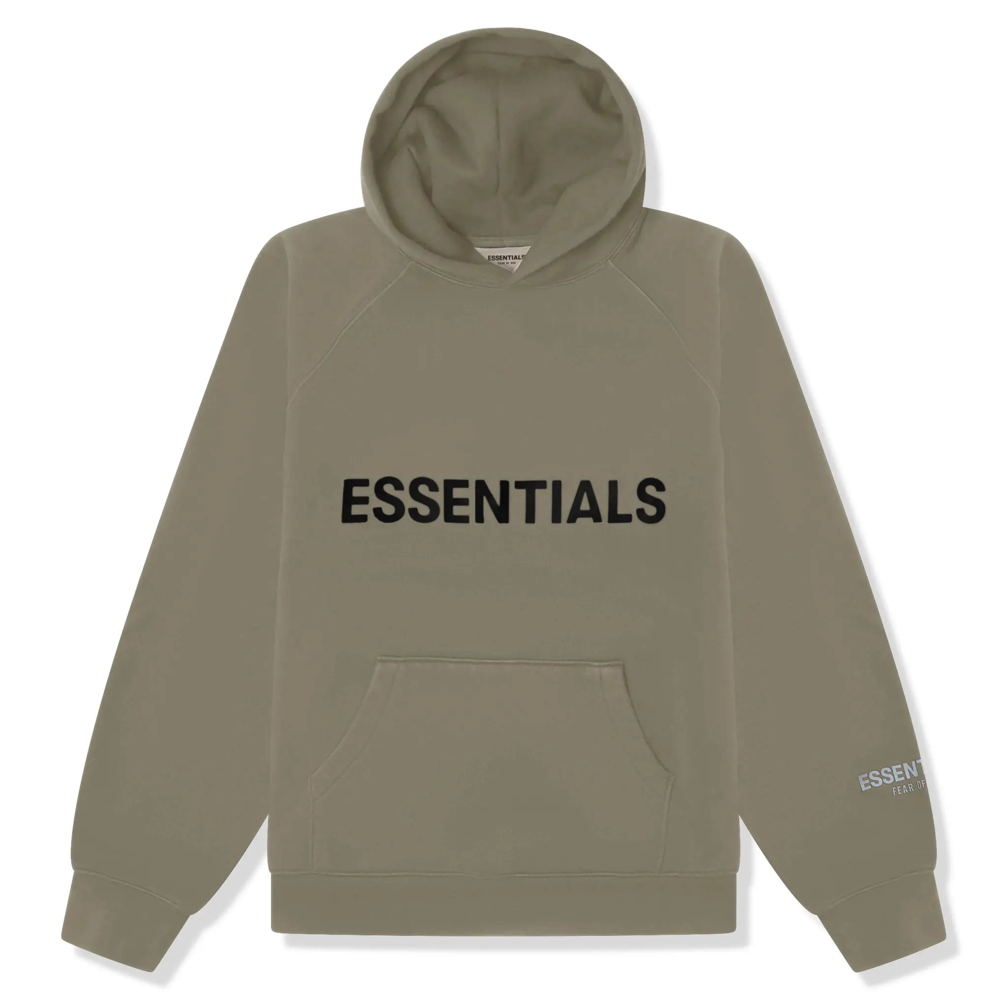 Fear of God Essentials Taupe Hoodie - Vintage & Pre-Owned - Stylish Streetwear for Men & Women - Perfect for Casual Outfits & Layering