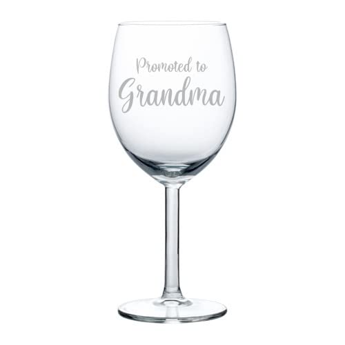 10 oz Elegant Wine Glass Goblet - Perfect for Grandma Pregnancy Announcement & Gender Reveal Gifts - Ideal for Celebrations, Parties & Special Occasions