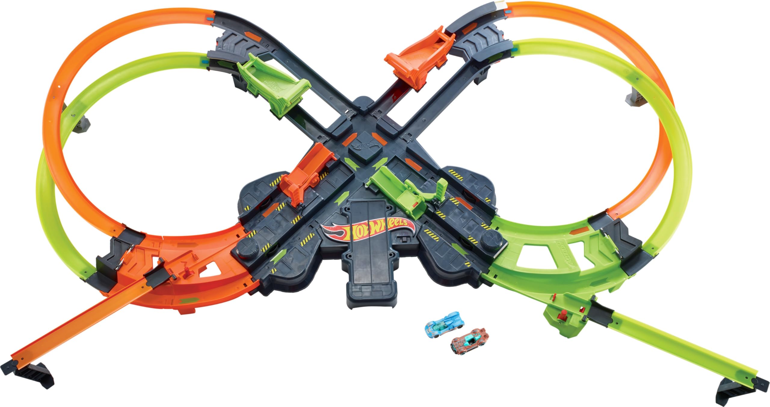Hot Wheels Colossal Crash Track Set - Aerial Stunt Playset for Toy Cars, Gift for Boys & Girls Ages 5+ (Mattel GWT41) - Perfect for Indoor Racing, Birthday Gifts & Action-Packed Playtime