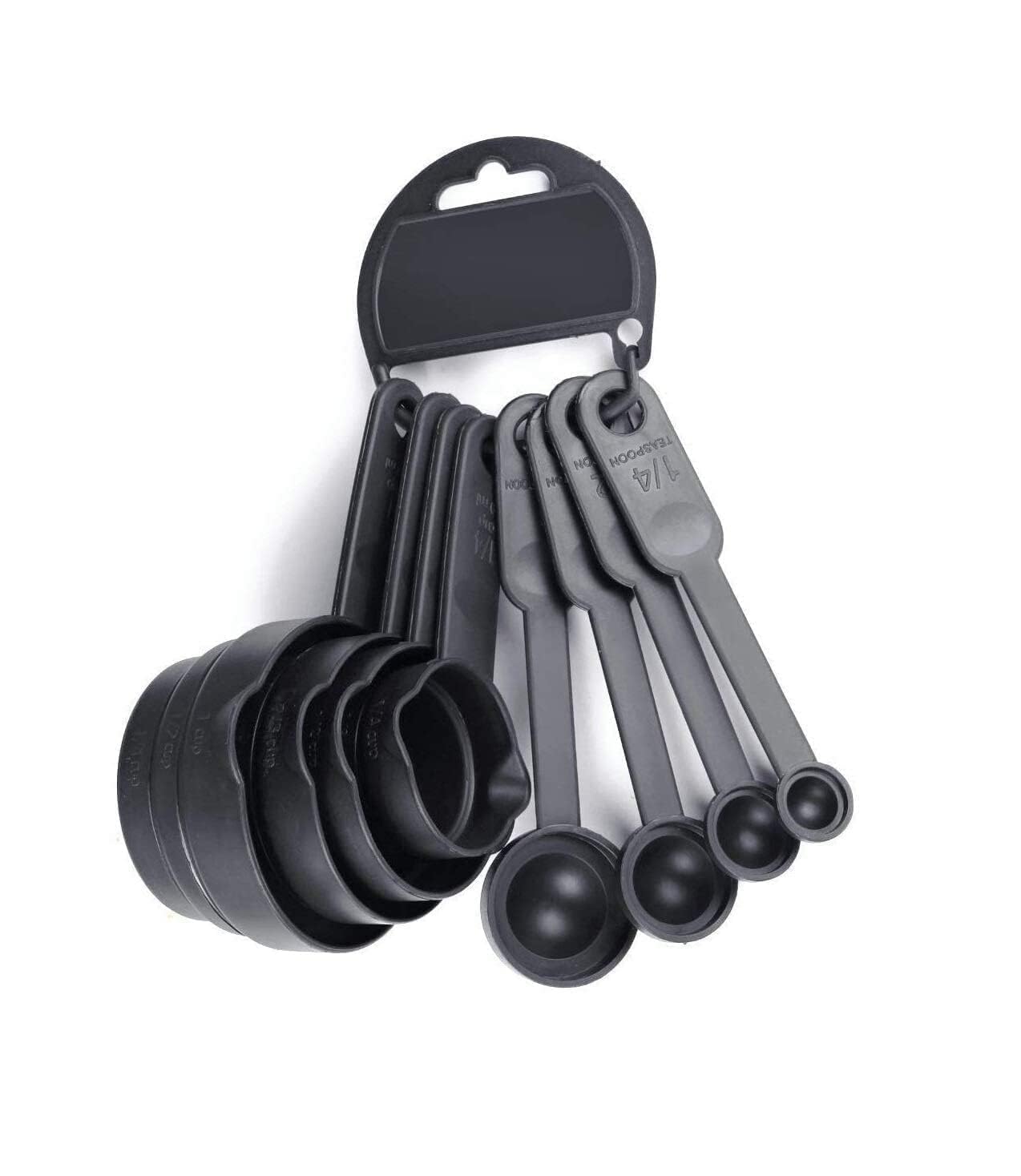 URTRUST 8-Piece Plastic Measuring Spoon Set for Cooking & Baking - Perfect for Kitchen, Baking Recipes, and Meal Prep