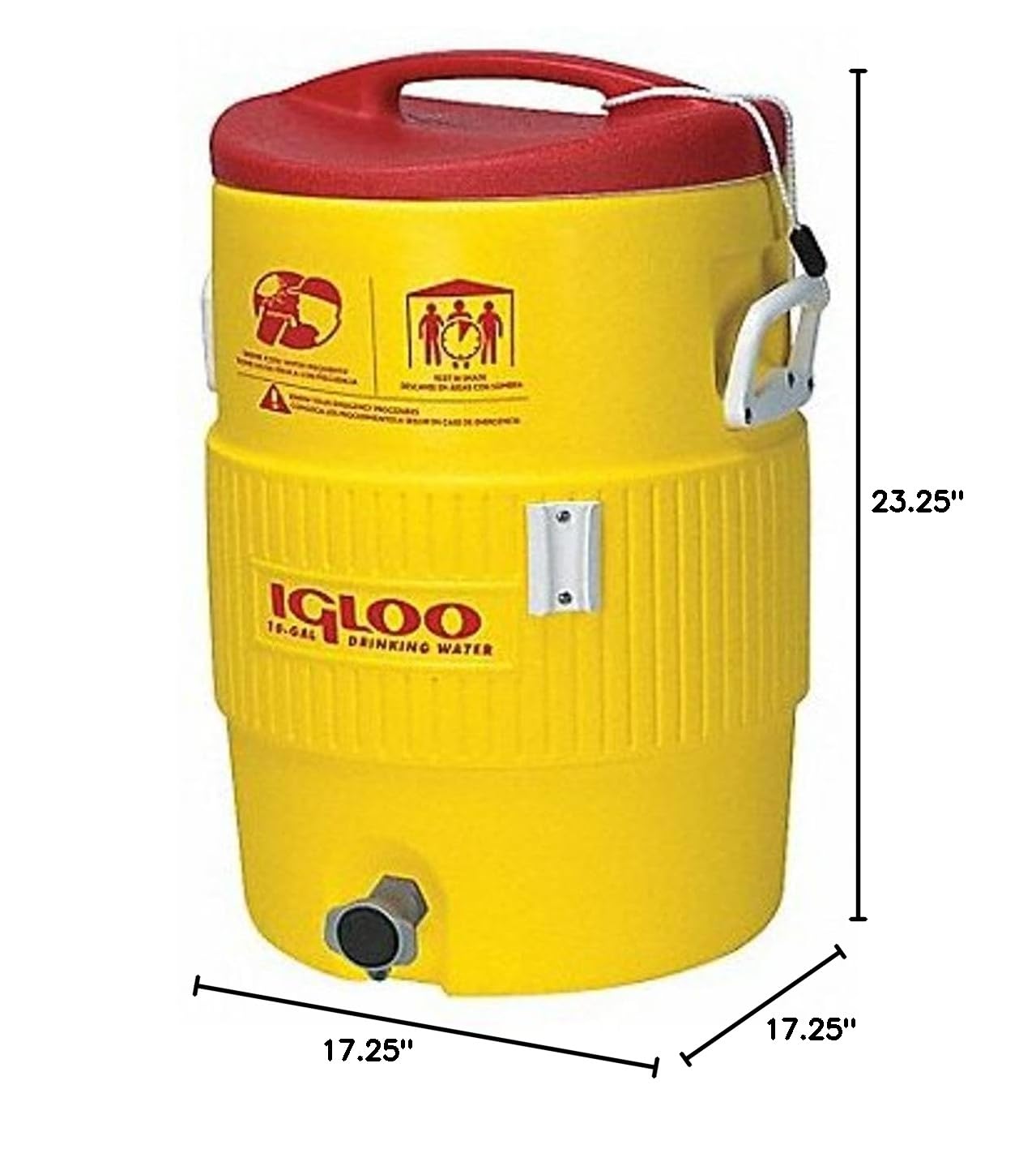 Igloo 5 & 10 Gallon Insulated Water Cooler with Spout - Portable Beverage Dispenser for Sports, Camping & Outdoor Events - Handwashing Station for Parties, Picnics & Tailgating