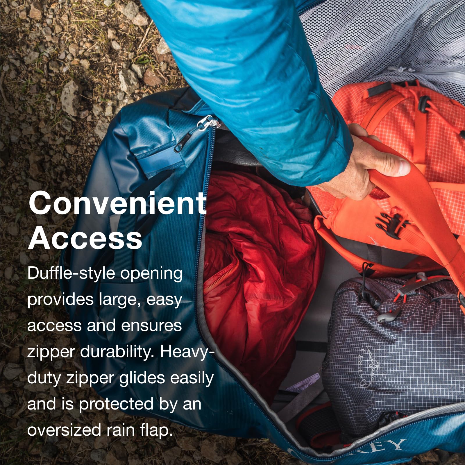 Osprey Unisex-Adult Transporter 95 Duffel Bag - Large Travel Duffel with Wheels for Camping, Hiking & Air Travel | Durable Water-Resistant Luggage