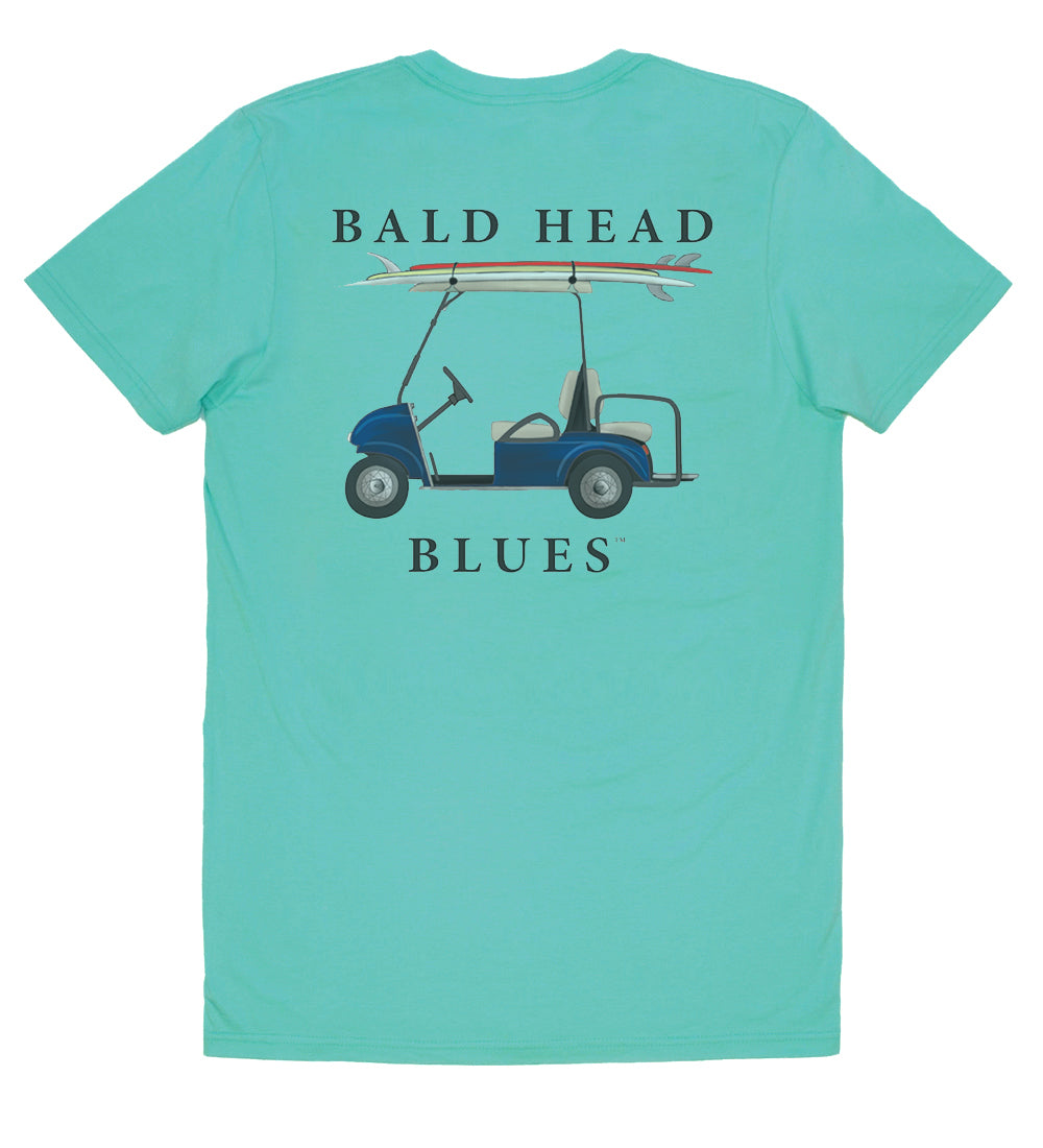 Premium Island Tee Short Sleeve Golf Shirt in Seafoam Green - Perfect for Golf Courses, Beach Vacations & Summer Casual Wear