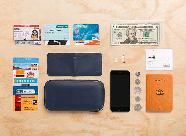 Bellroy Carry Out Wallet - Slim RFID Blocking Travel Wallet for Men & Women | Perfect for Everyday Use, Travel & Business (Black)