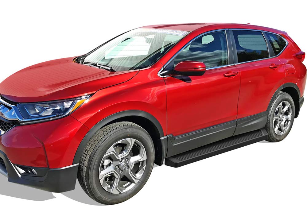 APS Black Running Boards for Honda CR-V 2017-2022 | Nerf Bars Side Steps | Durable Aluminum Alloy Off-Road Side Bars | Perfect for Outdoor Adventures & Daily Commuting