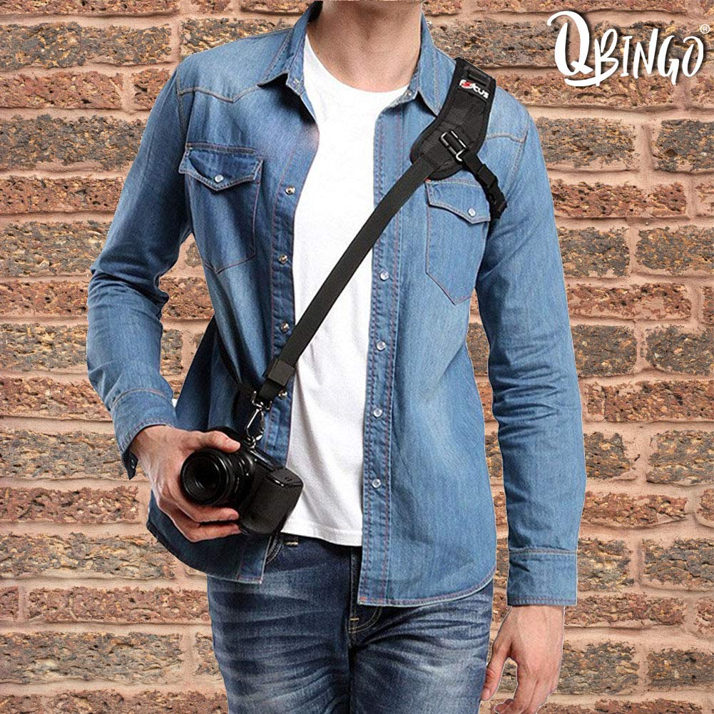 Adjustable Extra Long DSLR Camera Strap - Comfortable Shoulder & Neck Harness for Sony Nikon Canon - Perfect for Travel, Hiking & Photography Sessions