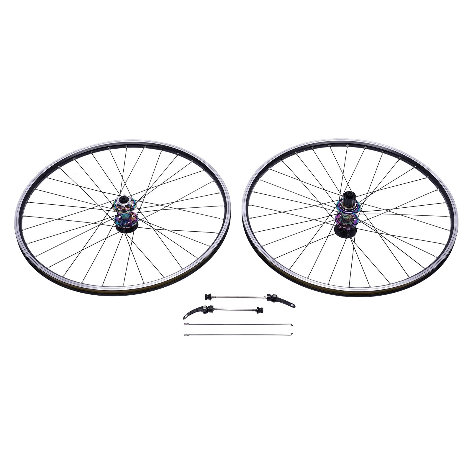 29 Inch Mountain Bike Wheelset - Aluminum Alloy Rim Disc Brake Wheels with Quick Release for Front & Rear - Compatible with 7-12 Speed Cassettes (Colorful Options) - Perfect for Trail Riding, Mountain Biking & Off-Road Adventures
