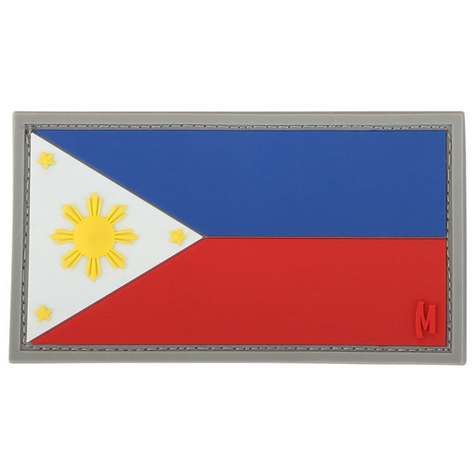 Philippines Flag Patch - Hook and Loop Fastener - Tactical Military Morale Patch for Backpacks, Hats & Uniforms - Perfect for Outdoor, Airsoft & Military Enthusiasts