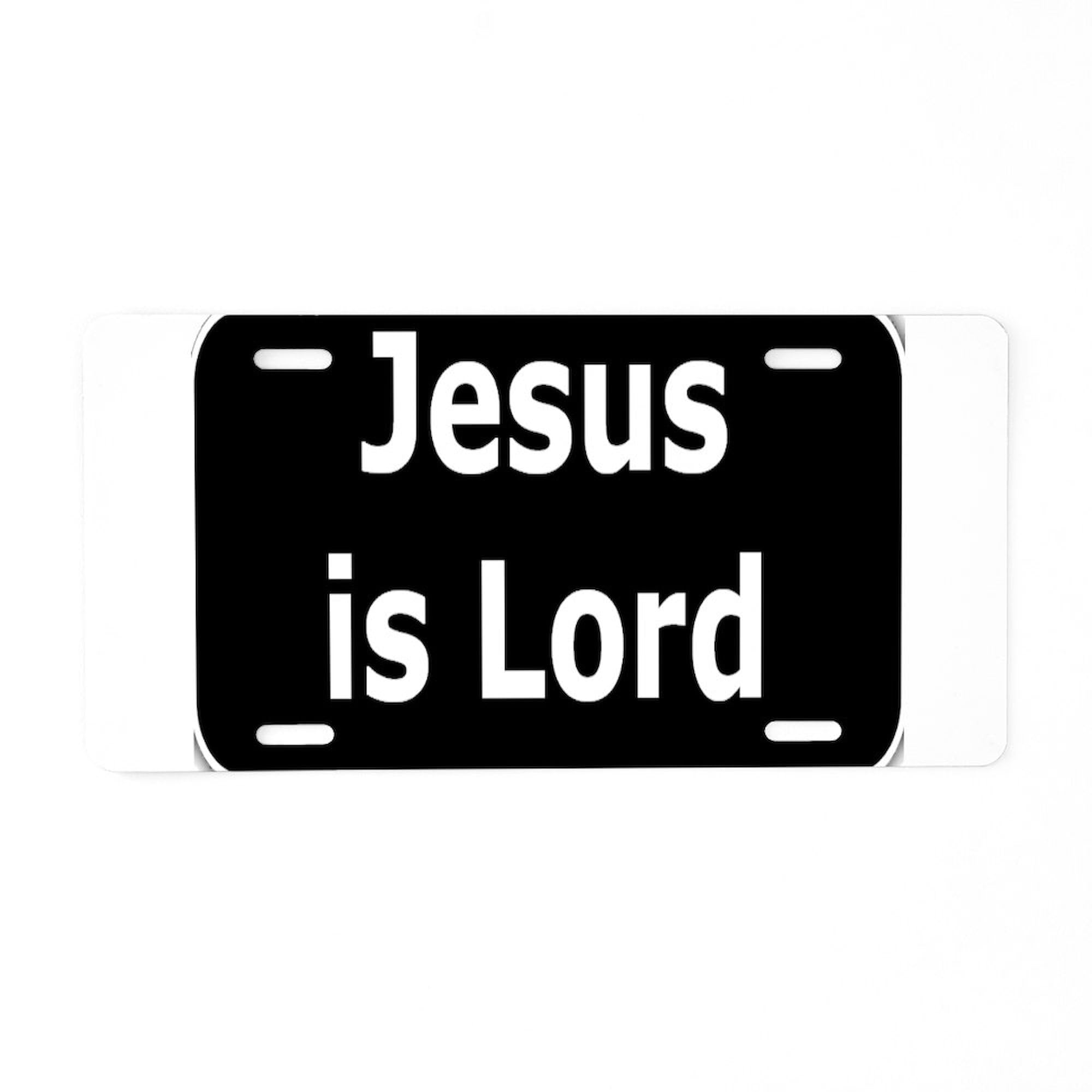 Jesus is Lord Aluminum License Plate - Custom Front Vanity Tag for Cars & Trucks - Perfect for Christian Faith Expression & Personalization
