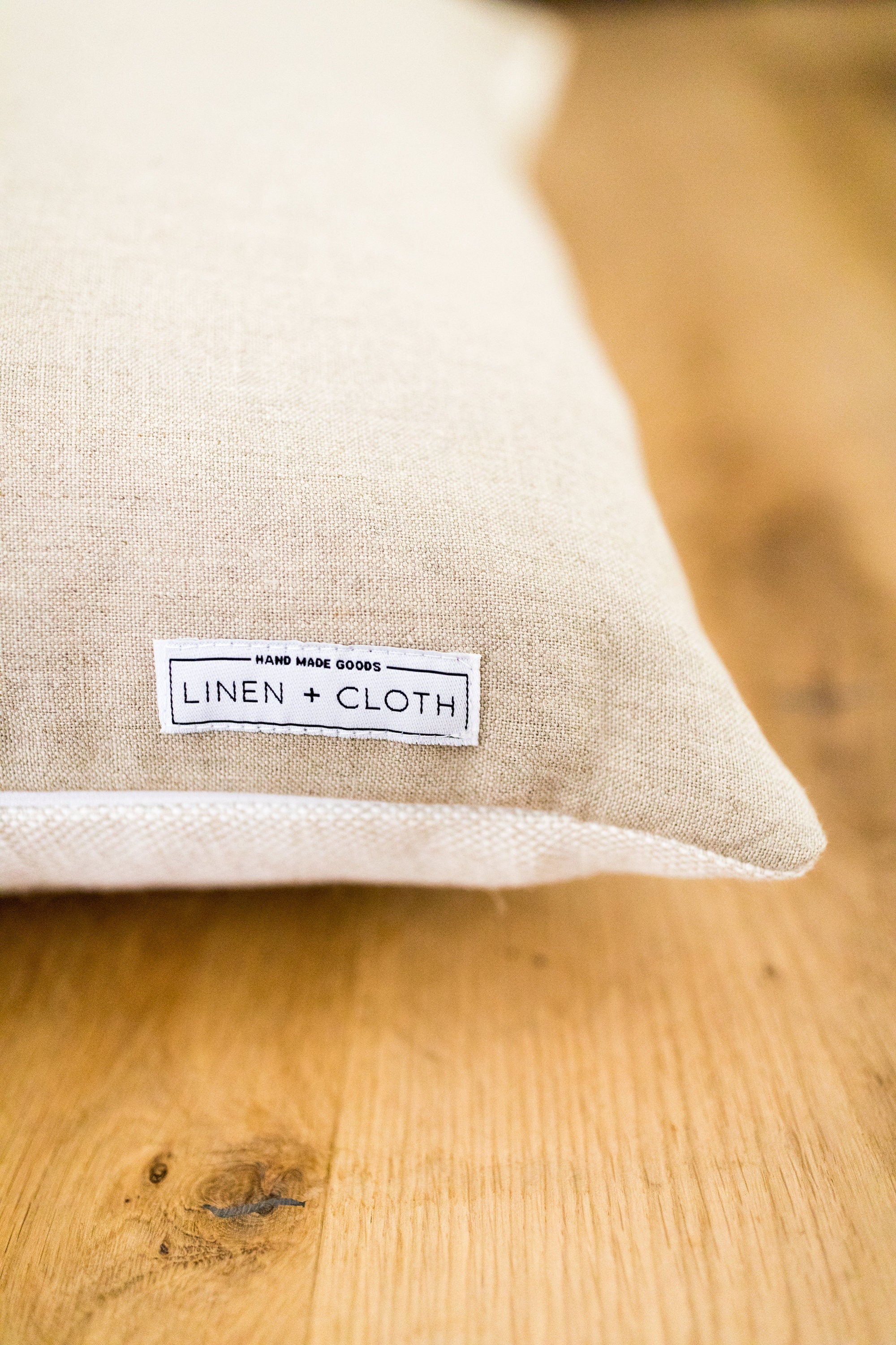 Premium Fritz Washed Indigo Blue Linen Pillow Cover - Ready to Ship | Boho Chic Home Decor for Living Room, Bedroom & Nursery
