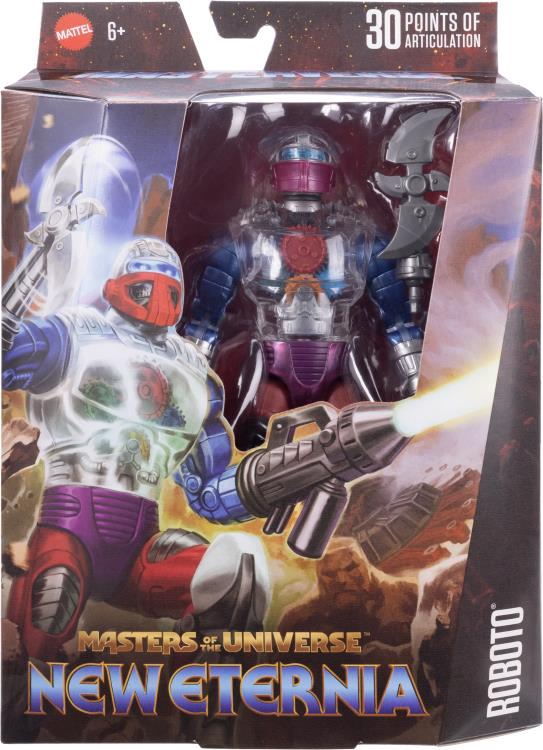Roboto Masters of the Universe Masterverse New Eternia Action Figure - He-Man Collectible Toy for Adults & Kids - Perfect for Display, Play & Collection - Battle-Ready for Epic Adventures