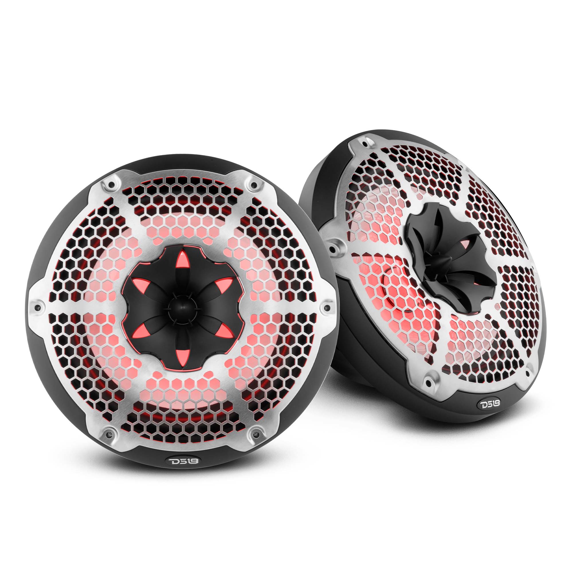 NXL 10 Inch 2-Way Coaxial Marine Speaker with RGB LED Lights - 200 Watts RMS, 4 Ohm, Black - Perfect for Boats, Yachts & Outdoor Waterproof Audio Systems