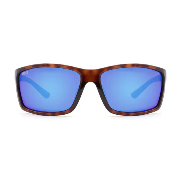 Brown Frame Blue Mirrored Polarized Sunglasses for Men & Women - UV400 Protection - Fashionable Outdoor Sports & Driving Shades - Perfect for Running, Cycling, Beach & Road Trips