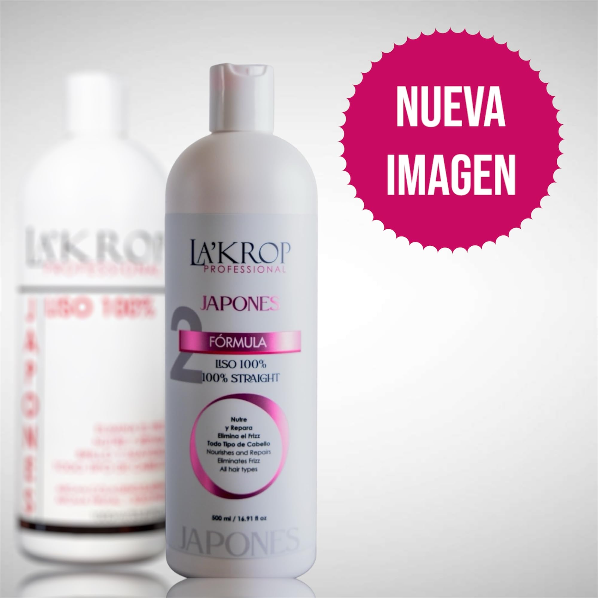 LA'KROP Japanese Keratin Hair Straightening Treatment - Permanent Smoothing Keratin for Frizzy Hair - Professional Salon Quality at Home - Perfect for Special Occasions & Daily Styling