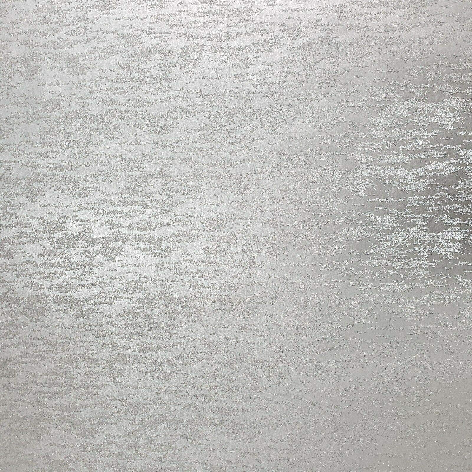 Modern Silver Metallic Glass Beads Wallpaper - Glitter Embossed Textured Peel & Stick for Living Room, Bedroom, or Office Decor