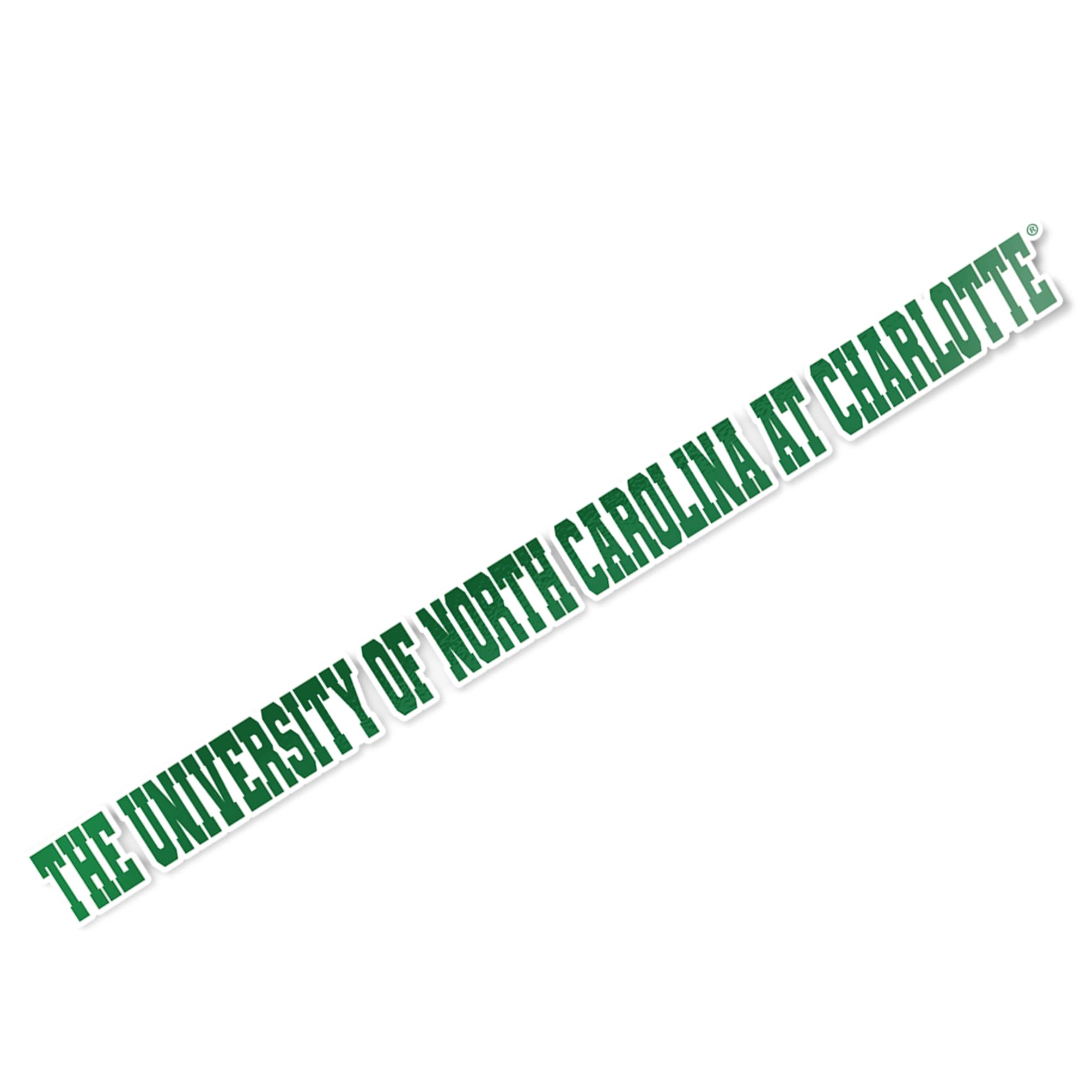 UNC Charlotte Logo Vinyl Decal Sticker - 15 Inch Laptop, Water Bottle, Car & Scrapbook Decoration - Perfect for School Spirit, College Pride & Gift Giving