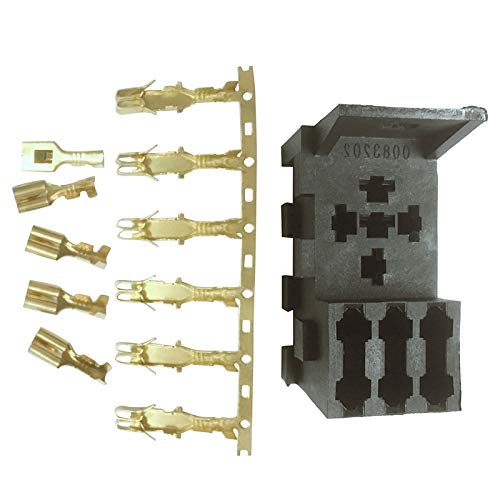 Heavy Duty 4 & 5 Pin Relay Kit with ATO Fuse Base for Car, RV, Yacht - Black Fuse Holder Socket Box - Perfect for Automotive Electrical Systems, Marine Applications & Vehicle Upgrades