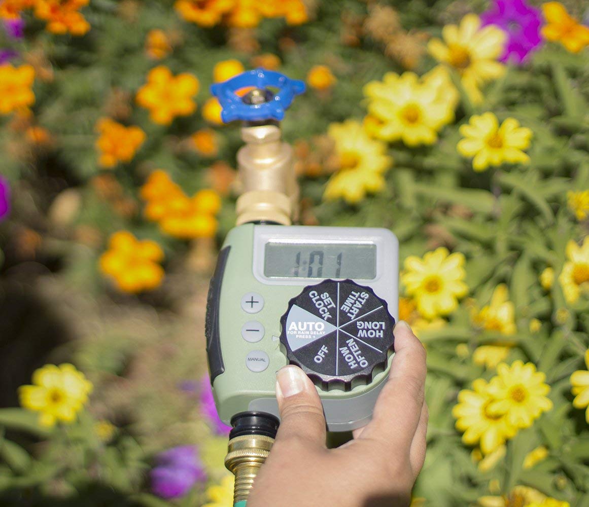 Orbit 62056 Single Outlet Hose Faucet Timer - Automatic Water Timer for Garden, Lawn, and Sprinkler System - Easy-to-Use Dial Irrigation Controller for Outdoor Watering
