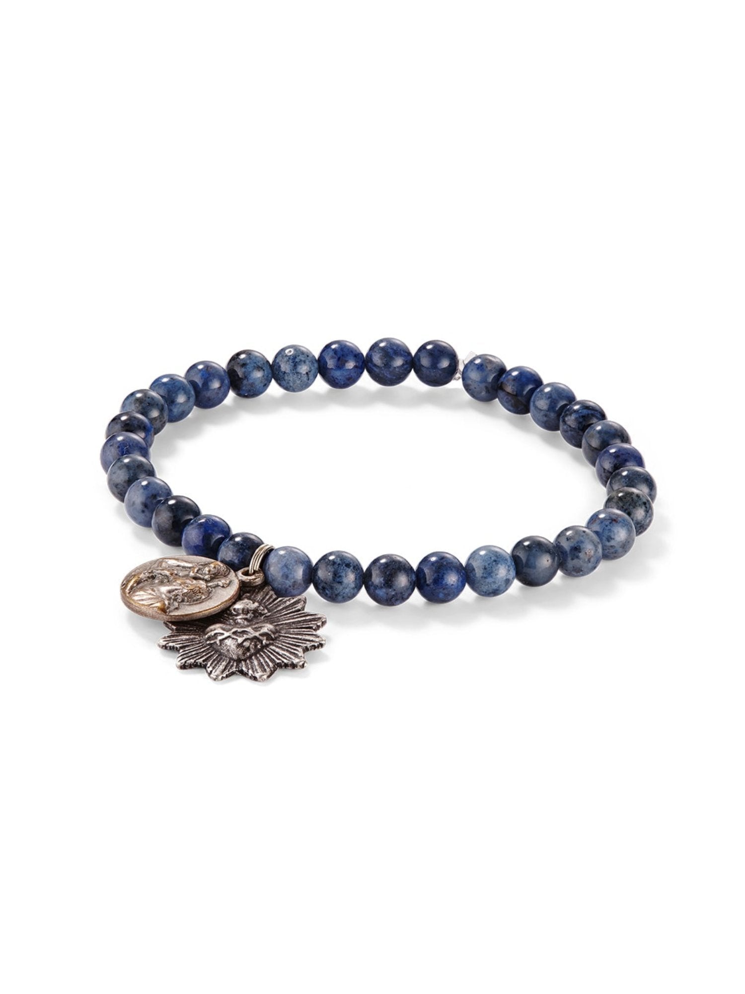 Faceted Dumortierite Healing Crystal Bracelet for Women - Natural Stone Beaded Jewelry for Meditation, Chakra Balancing & Spiritual Energy