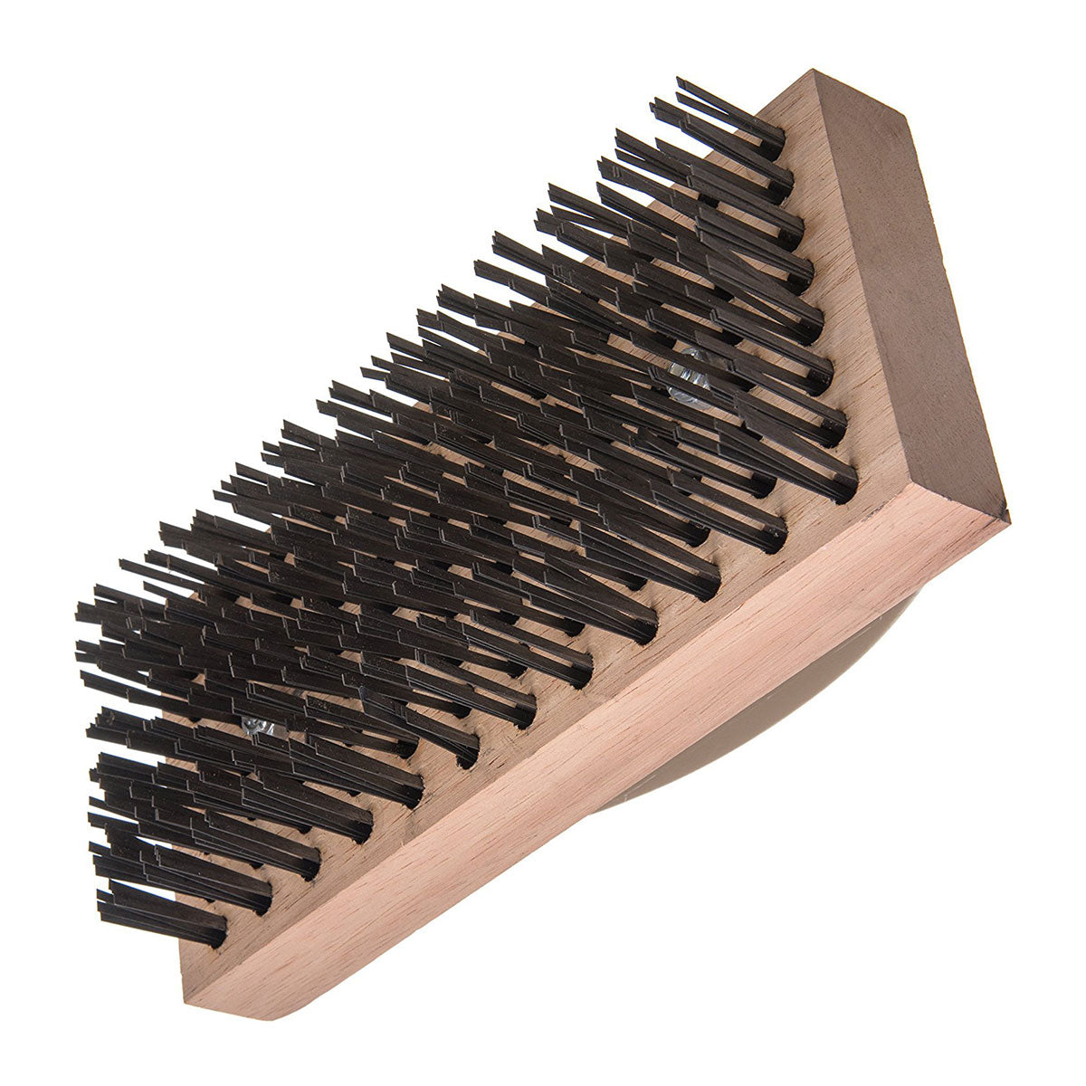 Carlisle 4067600 Butcher Block Cleaning Brush with Flat Steel Bristles - 9 3/8 x 4 Inch - Heavy Duty Wood Cutting Board Scraper & Cleaner for Kitchen, Restaurant, and Food Prep Areas