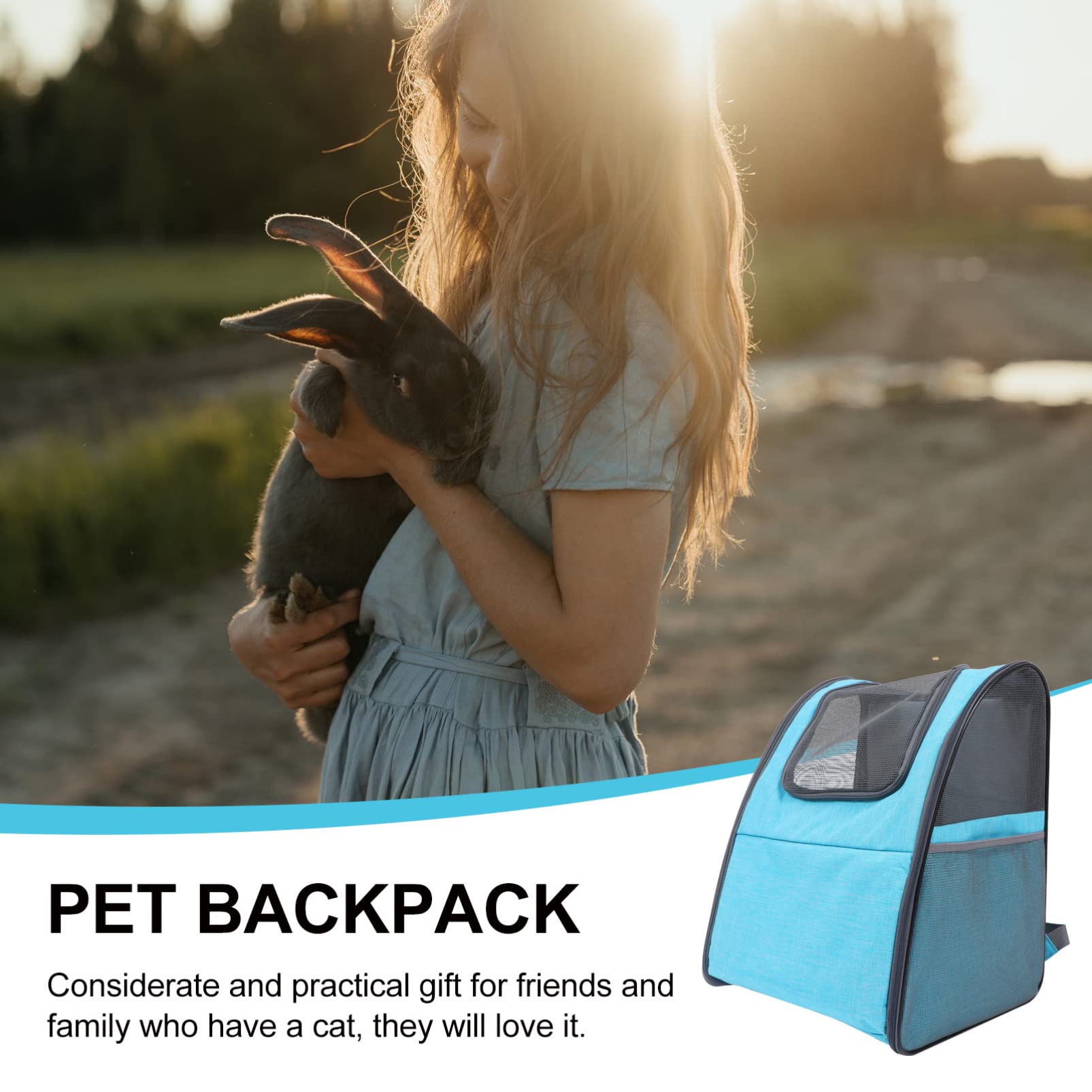 BESPORTBLE Foldable Cat & Dog Backpack Carrier - Ventilated Pet Travel Backpack for Hiking, Airplane, Outdoor Adventures