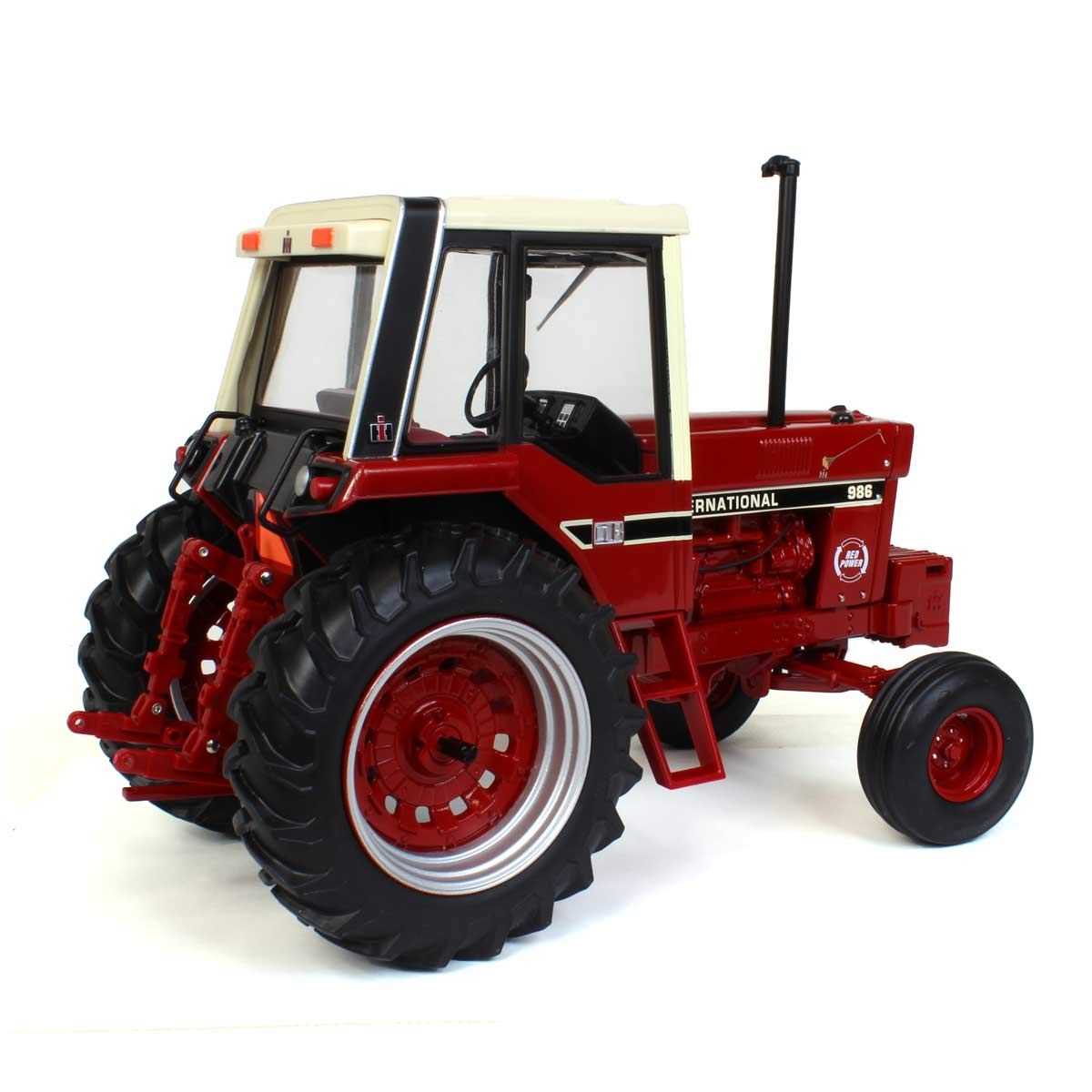 1/16 Scale International Harvester 986 Tractor Cab with Red Power & Branding Iron Logos - 2019 National Farm Toy Museum Limited Edition 44203 - Perfect for Collectors, Farm Toy Displays, and Agricultural History Enthusiasts
