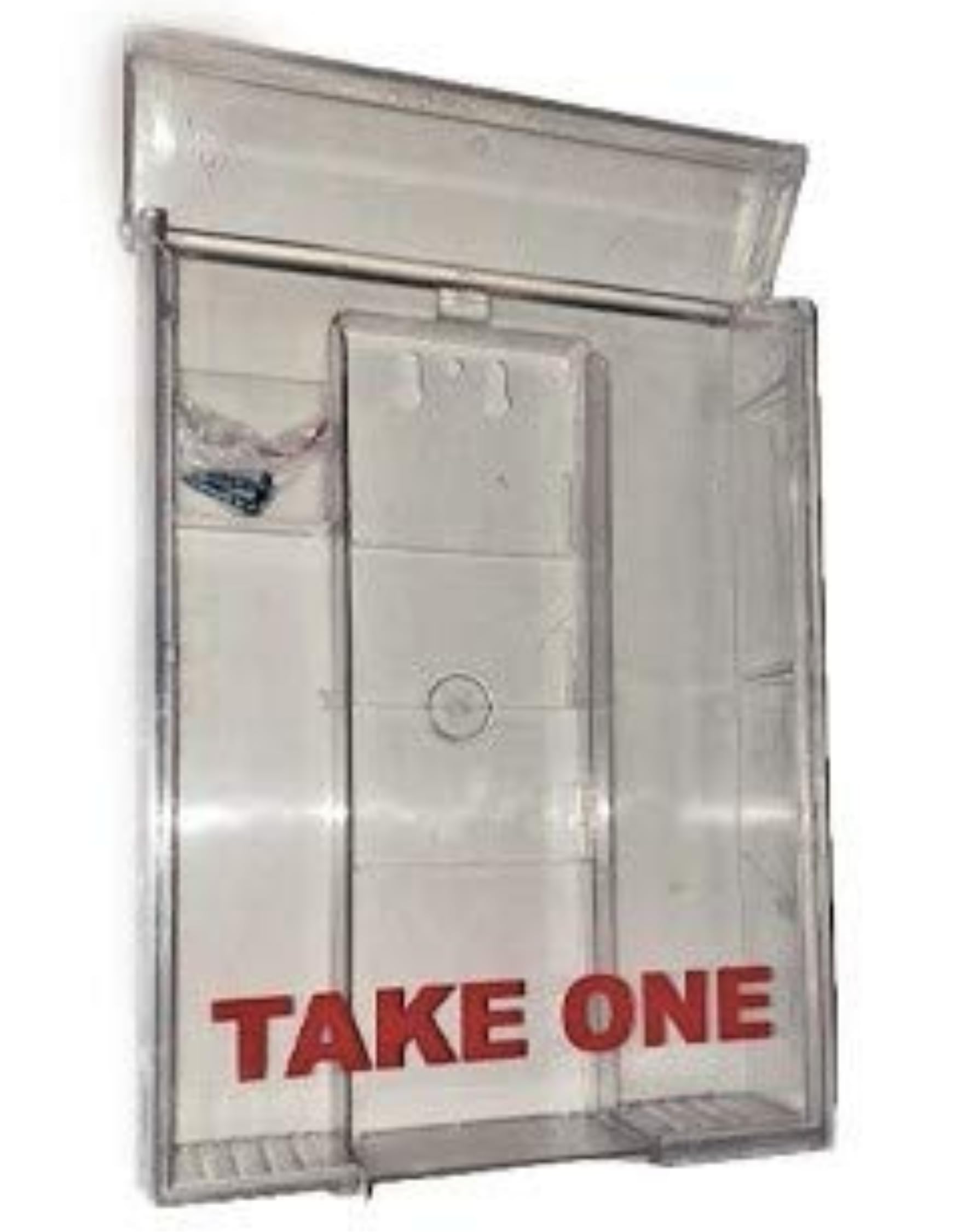 12 Pack Clear Snap Shut Brochure Holders - Durable Plastic Flyer Display Box for Retail Stores, Restaurants & Events (White, Outdoor Use) - Bulk Wholesale Savings for Business & Office Organization