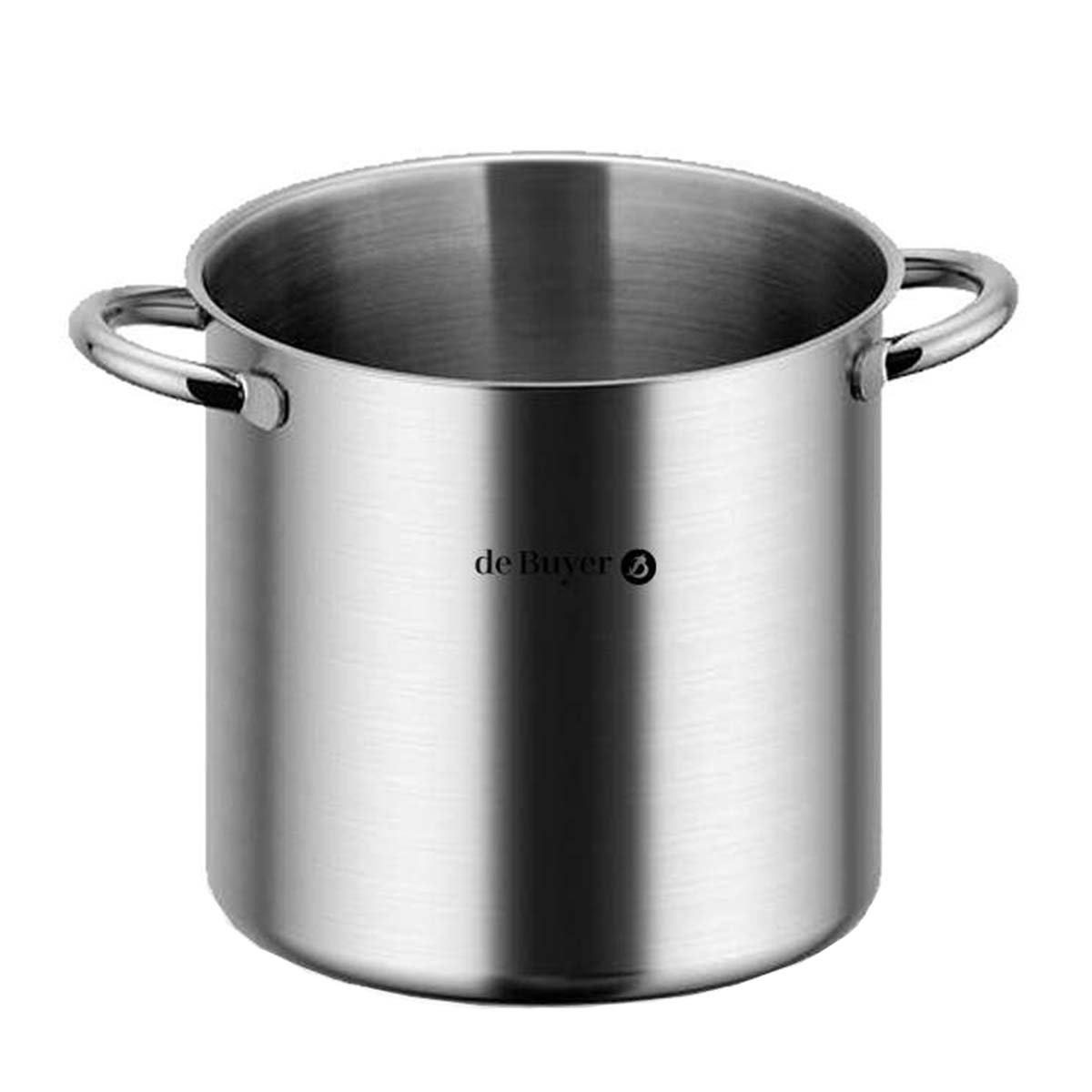 de Buyer 32cm Stainless Steel High Sided Soup Pot with Handles - Professional Grade Cookware for Soups, Stews & Pasta - Perfect for Home Chefs & Commercial Kitchens