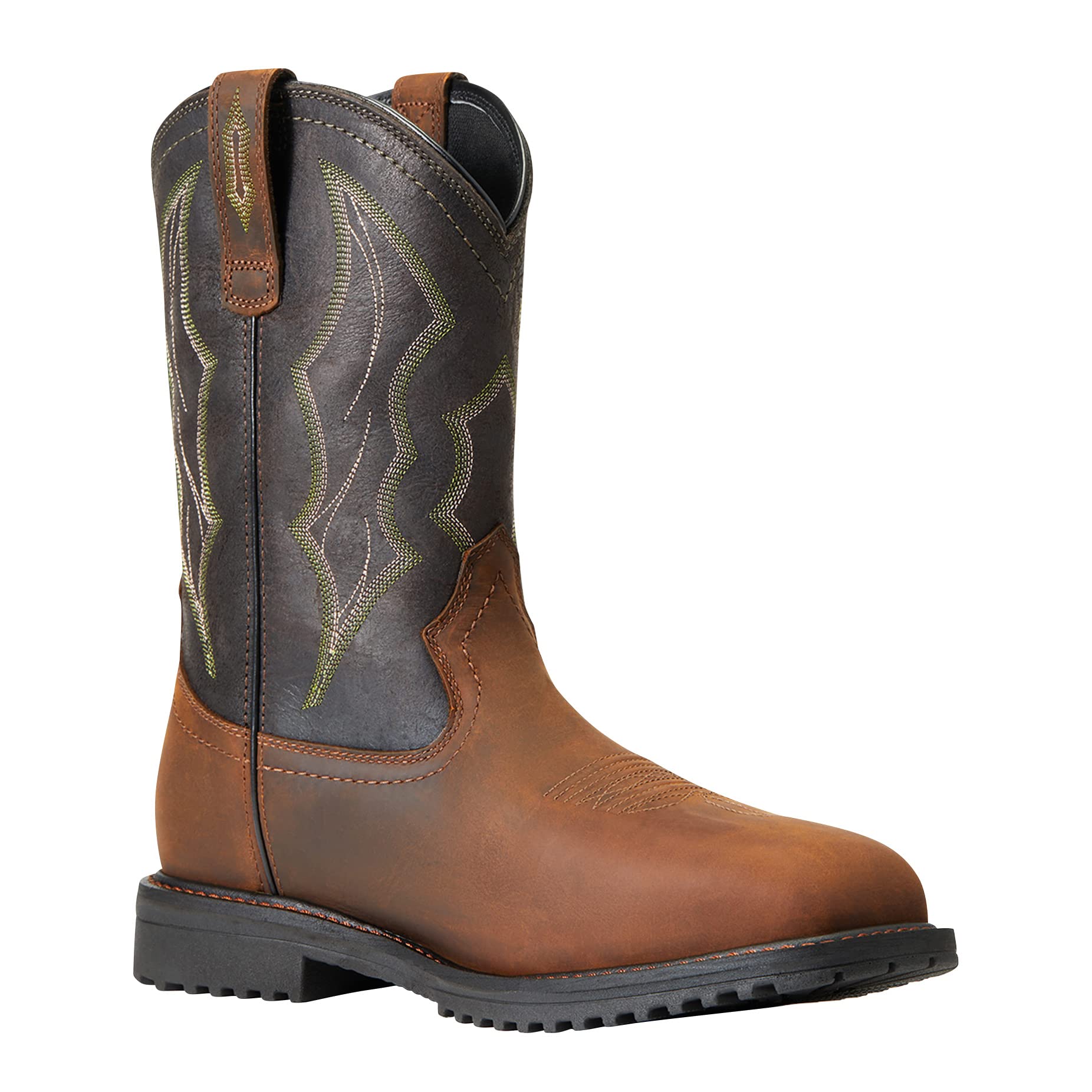 Ariat Men's RigTek Wide Square Toe Waterproof Composite Toe Work Boot - Durable Safety Shoes for Construction, Farming & Outdoor Work
