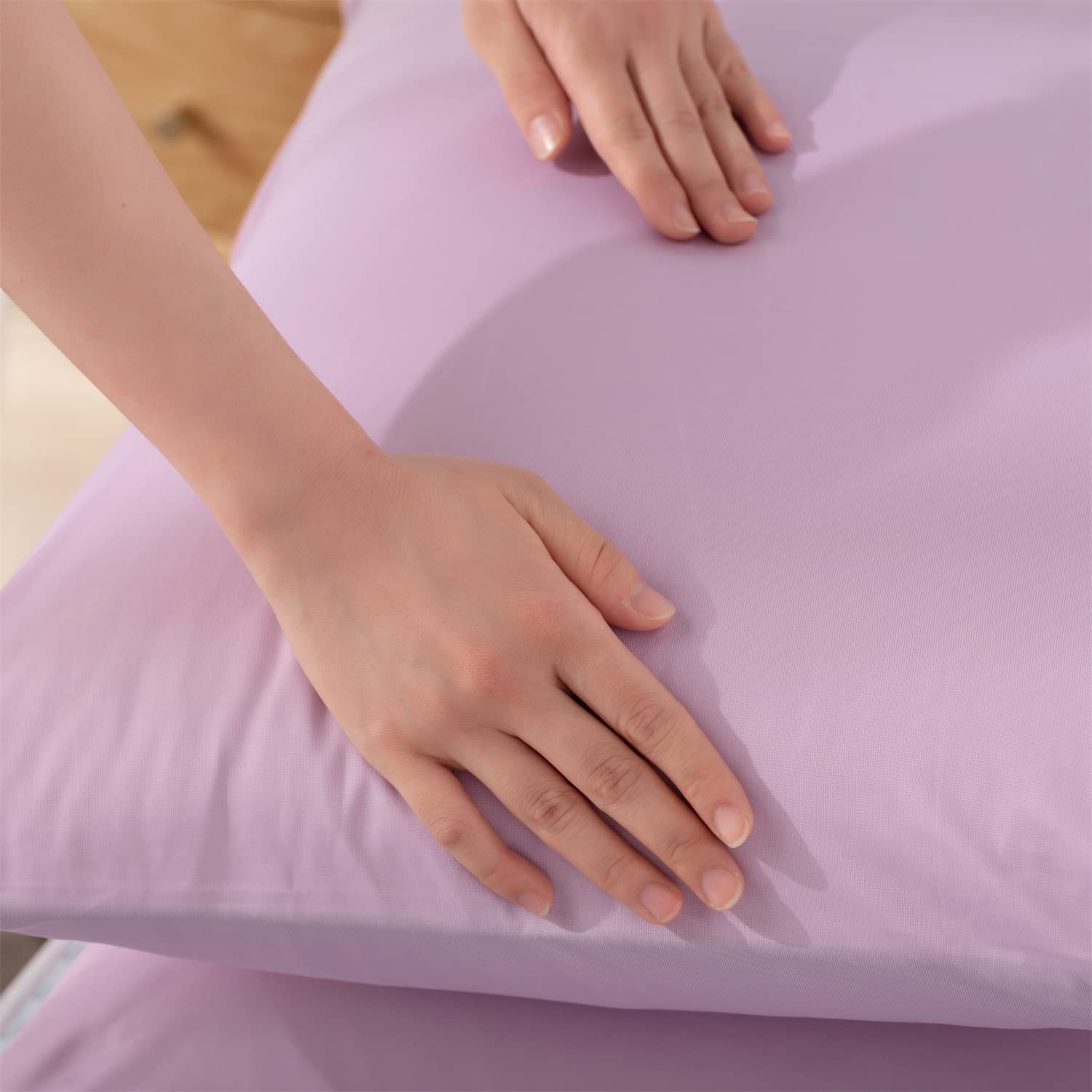 KASENTEX Zippered Pillowcase Set of 2 - 20x26 Standard/Queen for Hair & Skin Care - Home & Travel Use