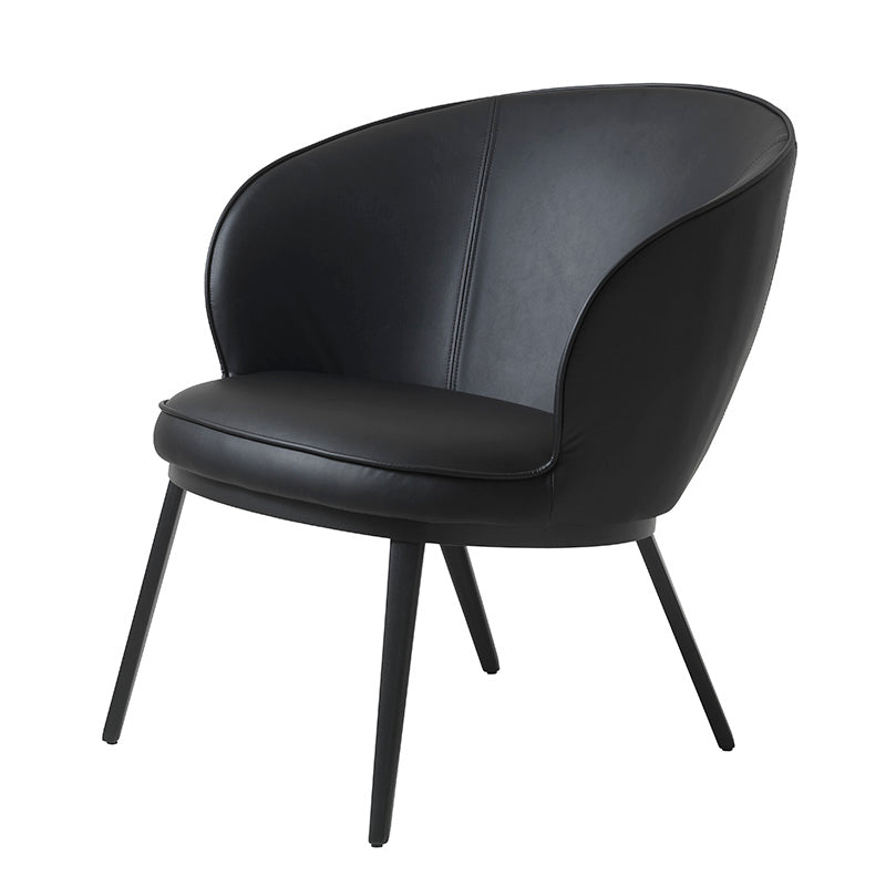 GAIN Lounge Chair - Modern Black Accent Chair for Living Room, Bedroom & Office - Comfortable Relaxation & Stylish Home Decor
