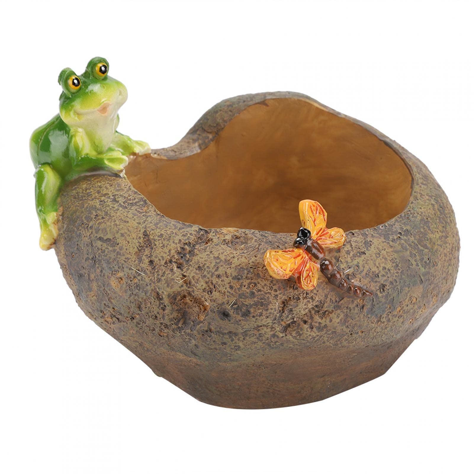 Buachois Mini Resin Cartoon Animal Flower Pot with Drainage - Cute Succulent Plant Pots for Home & Office Desk Decor - Perfect for Small Plants, Herbs, and Indoor Gardening Gifts (#3)
