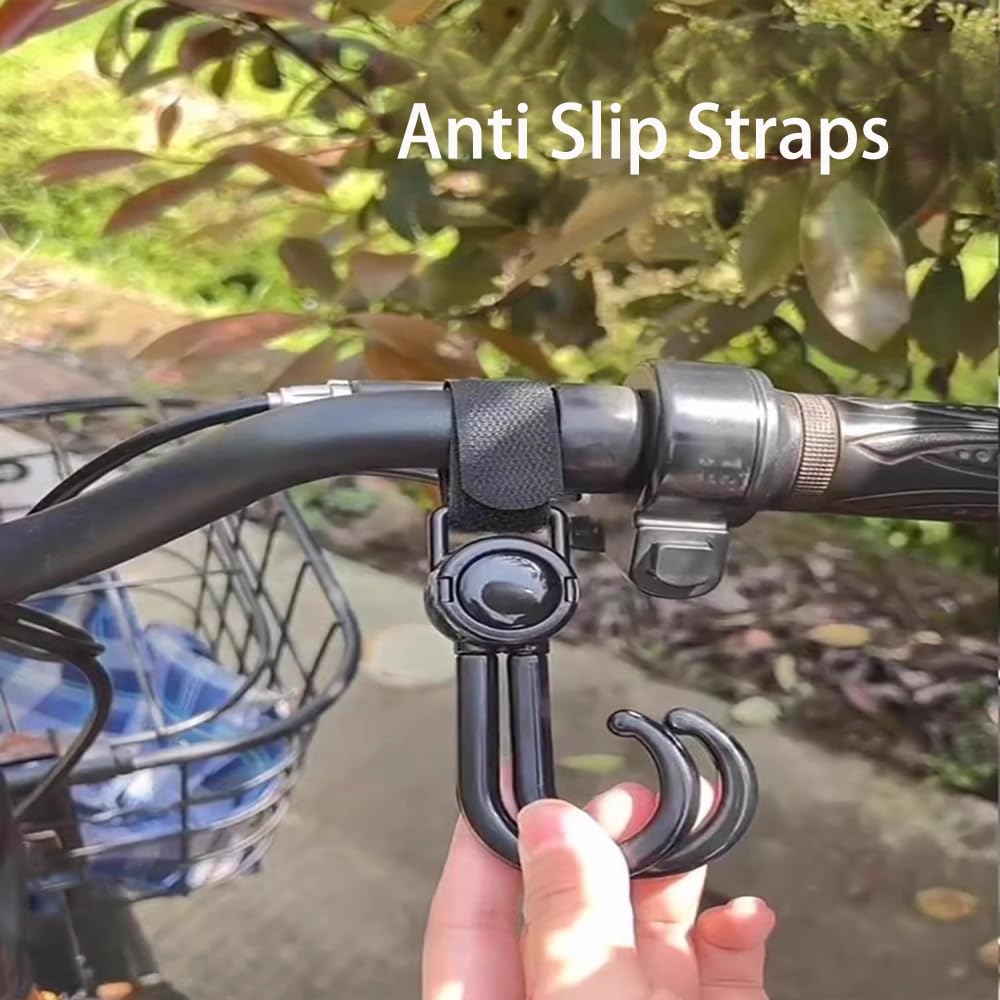 Premium Cedarol Bicycle Stroller Hooks - Universal Hanging Clips for Bags, Shopping & Accessories | Fits Strollers, Bikes, Motorcycles, E-Scooters & Wheelchairs | Perfect for Grocery Runs, Commuting & Outdoor Adventures (1-Pack)