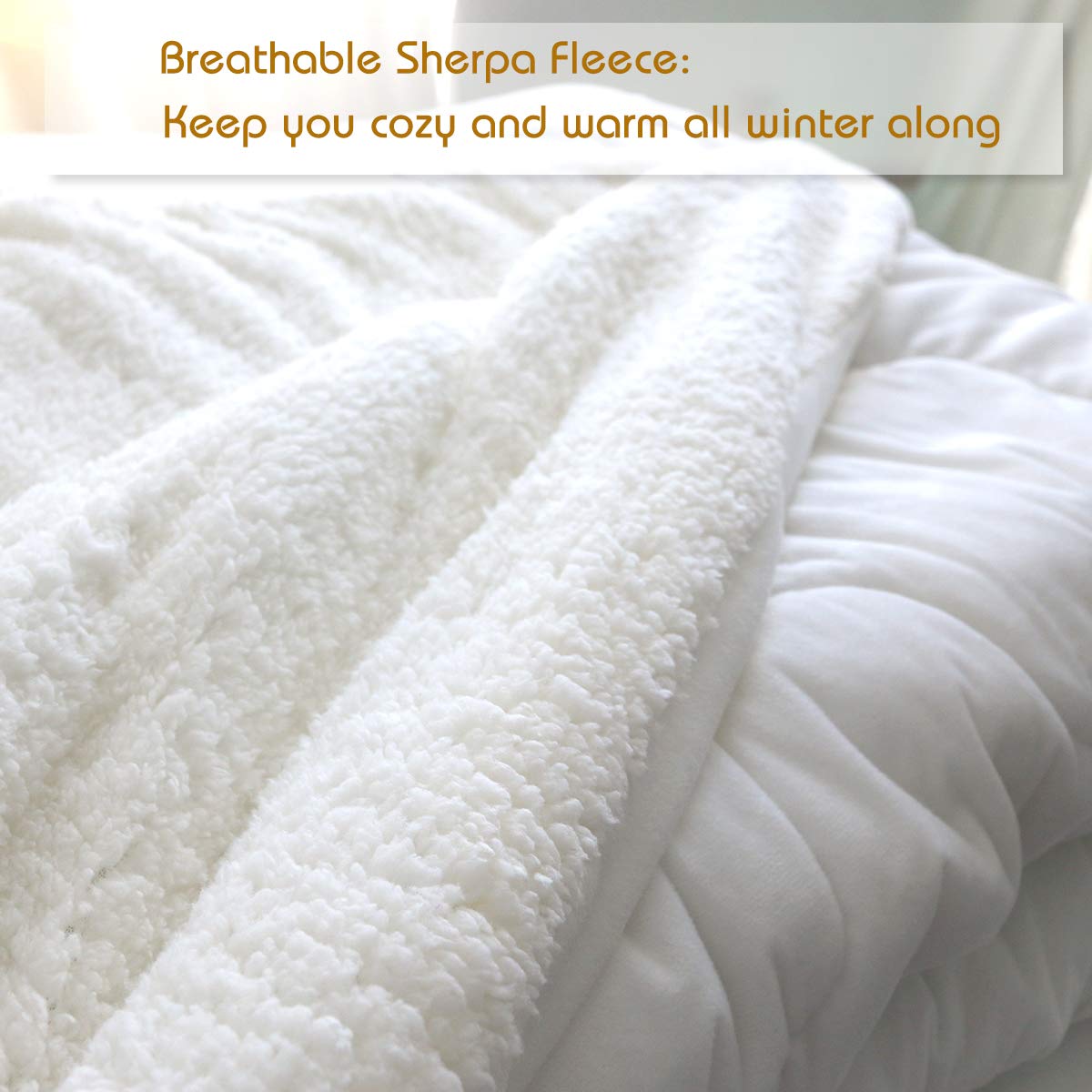 BlessLiving Micromink Sherpa Comforter Set - Soft Lightweight Fuzzy Duvet Blanket with 2 Pillow Shams - Trippy Purple Blue Marble Design - All Season Bedding Set (3 Piece, Twin Size) - Perfect for Cozy Bedrooms, Guest Rooms & Dorm Decor