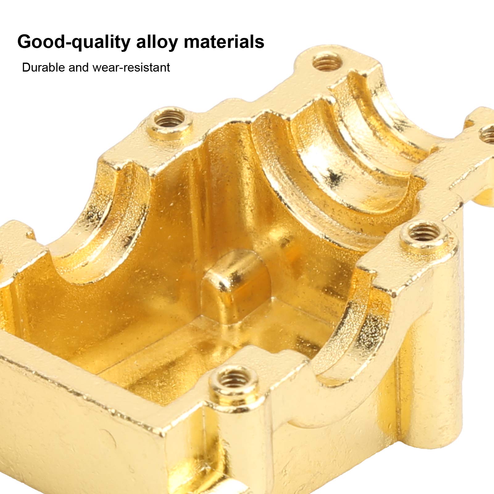 Metal RC Differential Gearbox Cover for Wltoys 1/14 144001 124018 124019 RC Cars - Durable Upgrade Part for Off-Road Racing & Drifting Performance