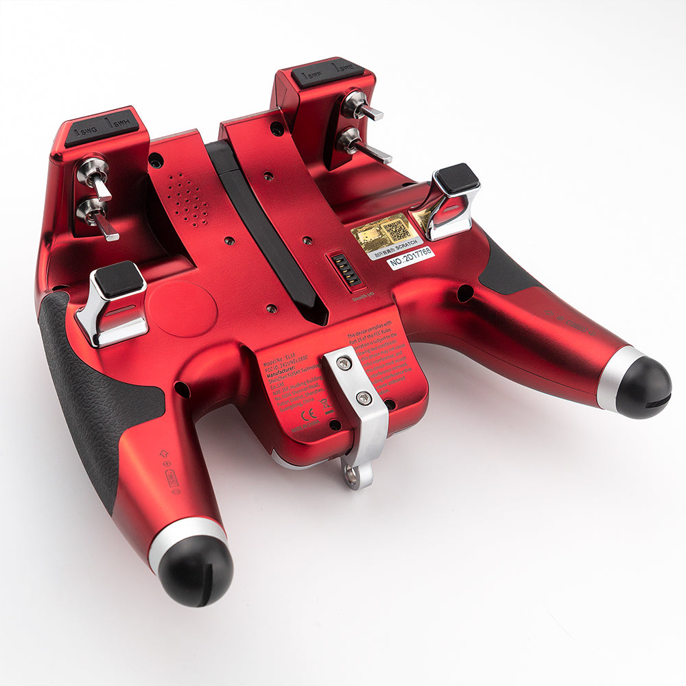 Flysky 18CH EL18 Transmitter with TMR Receiver & Nano JR RF Module Adapter - Barycenter Adjustment Bracket for RC Airplane, Car, Truck - Perfect for FPV Racing, Drone Flying & Remote Control Hobbies