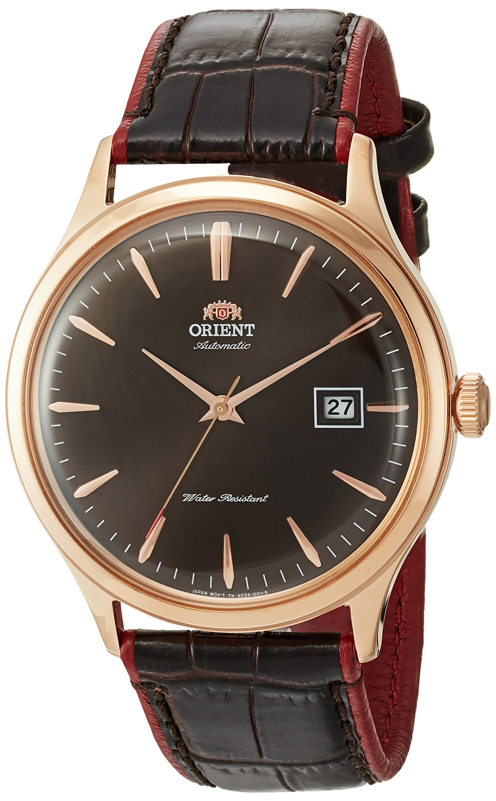 Orient Bambino Version IV Japanese Automatic Dress Watch - Stainless Steel Case & Genuine Leather Strap - Perfect for Business, Formal Events & Everyday Wear