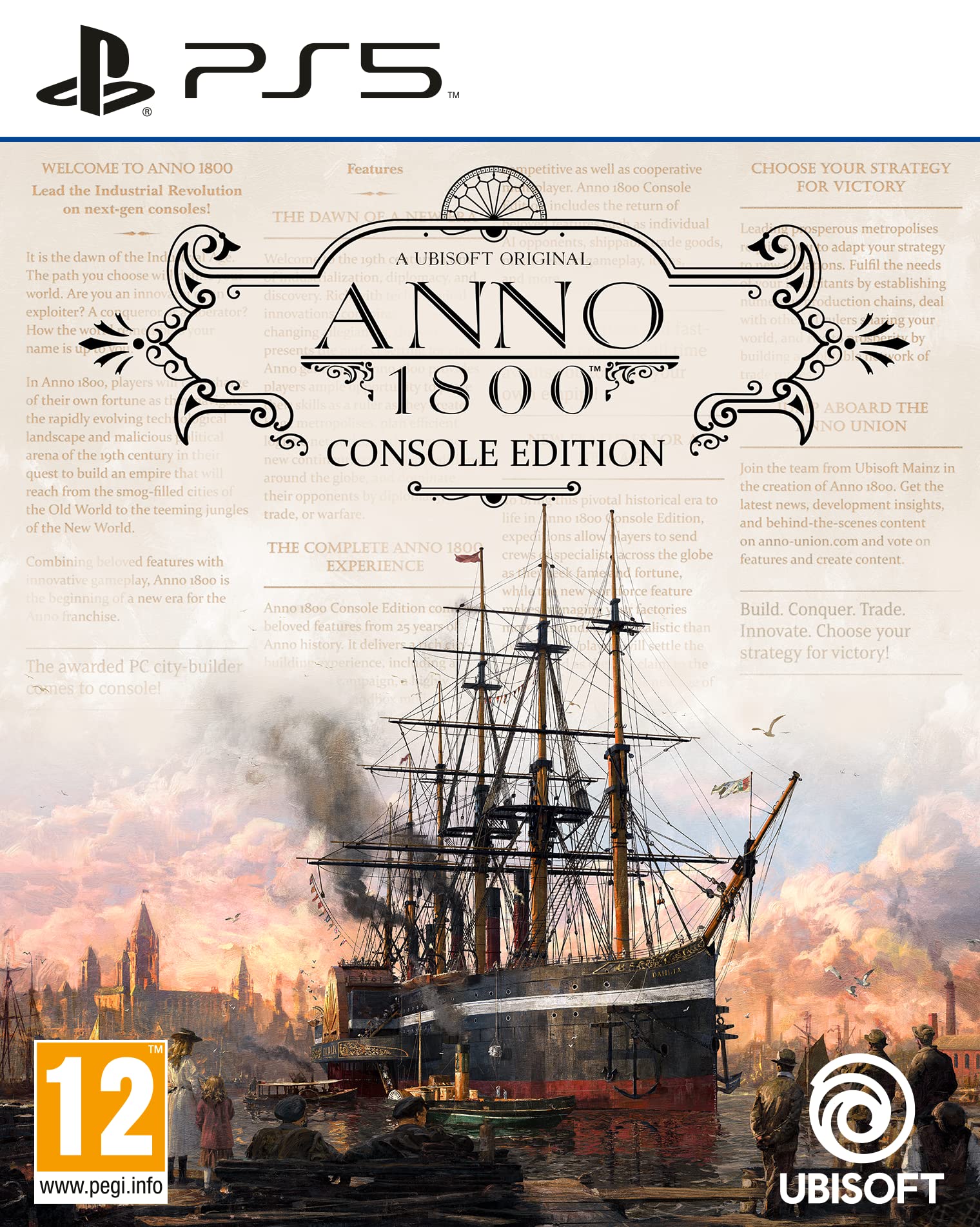 Anno 1800 Console Edition for PS5 - Historical City Building Strategy Game - Perfect for Simulation & Strategy Gamers