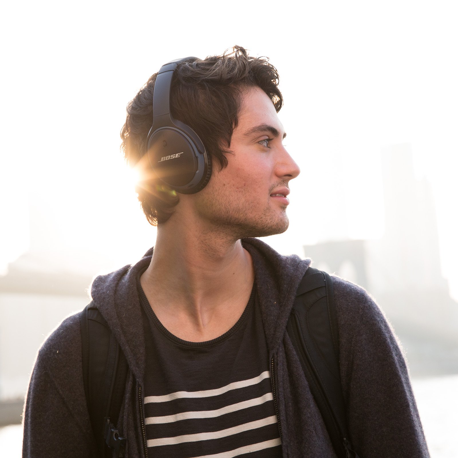 Bose SoundLink Around-Ear Wireless Headphones II - Black (Renewed) | Premium Noise Cancelling Bluetooth Headset for Travel, Work & Music Lovers