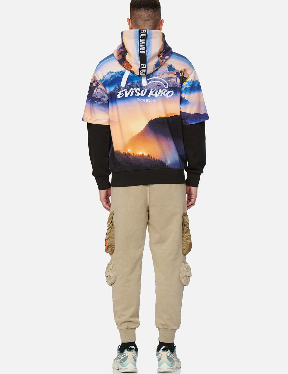 2 in 1 Digital Print Hoodie - Trendy Unisex Pullover & Zip-Up Jacket Combo for Men & Women | Perfect for Streetwear, Gym & Casual Outfits