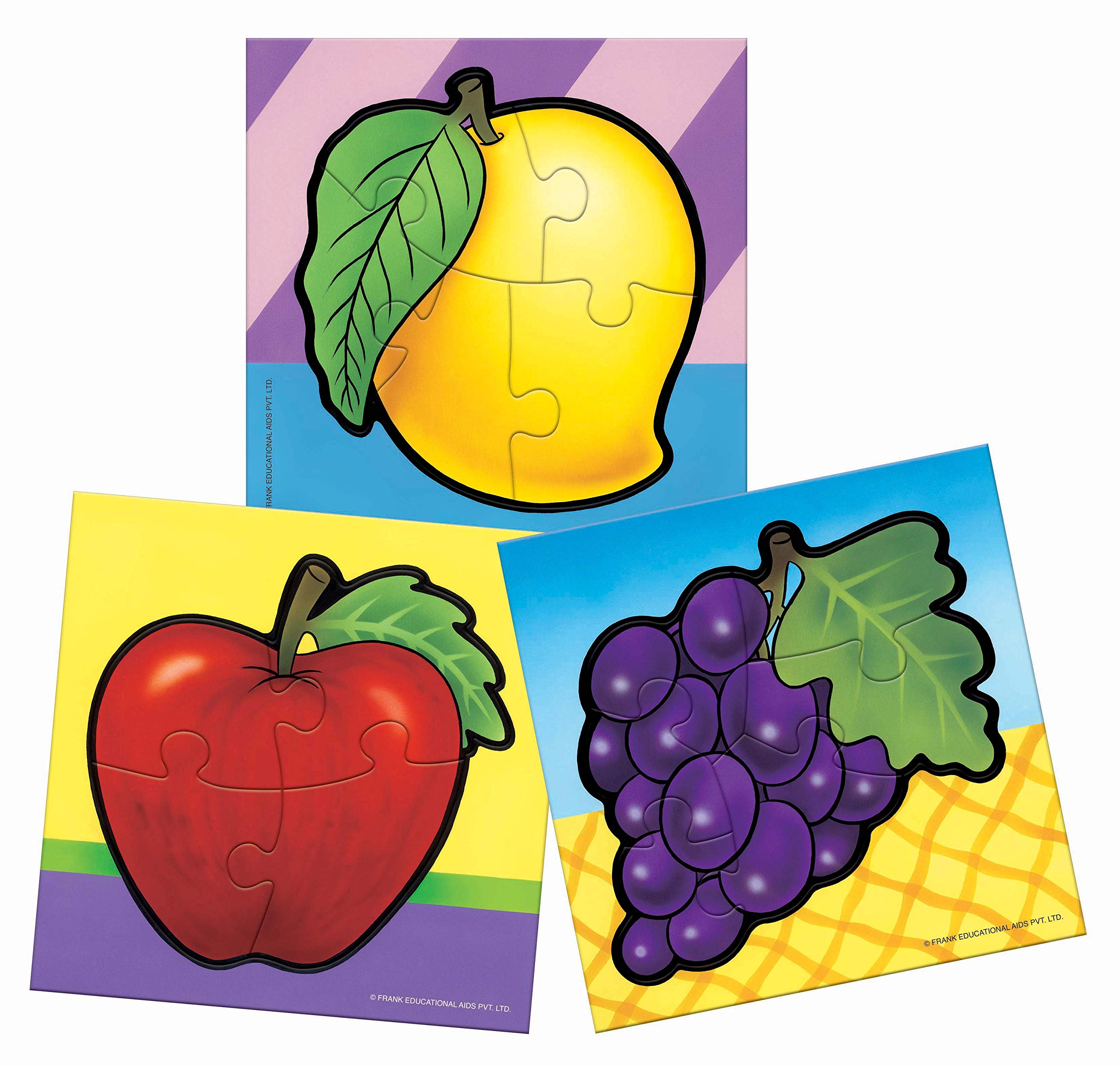 Frank Fruits & Vegetables Educational Puzzle Set for Kids Ages 3+ | Fun Learning Toy for Toddlers | Perfect for Preschool Learning & Family Game Night