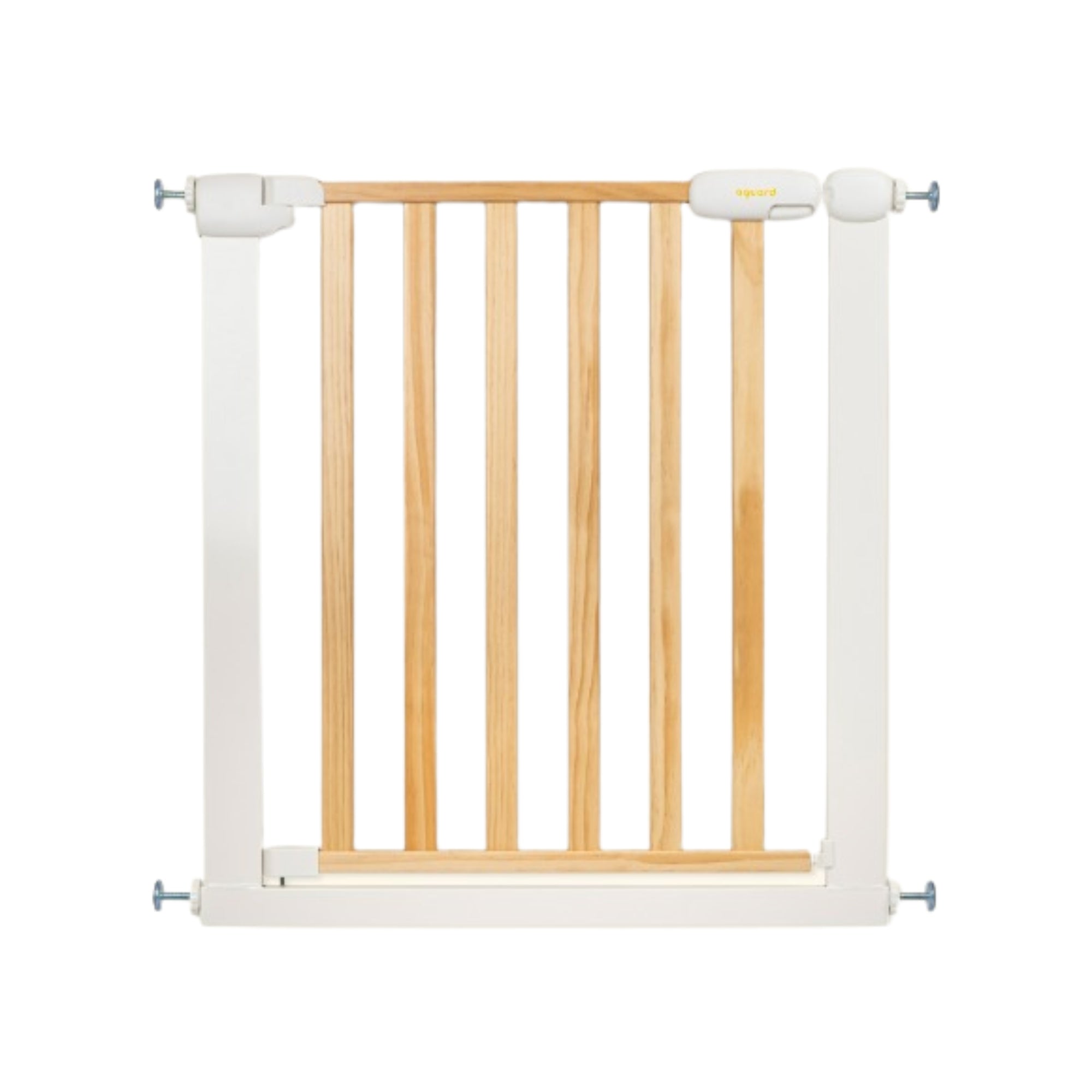 Aguard Easy Slide Wood and Metal Baby Safety Gate 30-33 Inches - Adjustable for Doorways and Stairs - Perfect for Homes with Pets and Toddlers