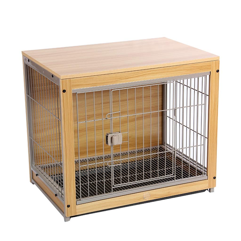 XXCCHH Wooden Dog Crate - Indoor Pet Cage for Dogs & Cats, Durable Dog Kennel with Comfortable Bed - Perfect for Home, Villa, or Household Use