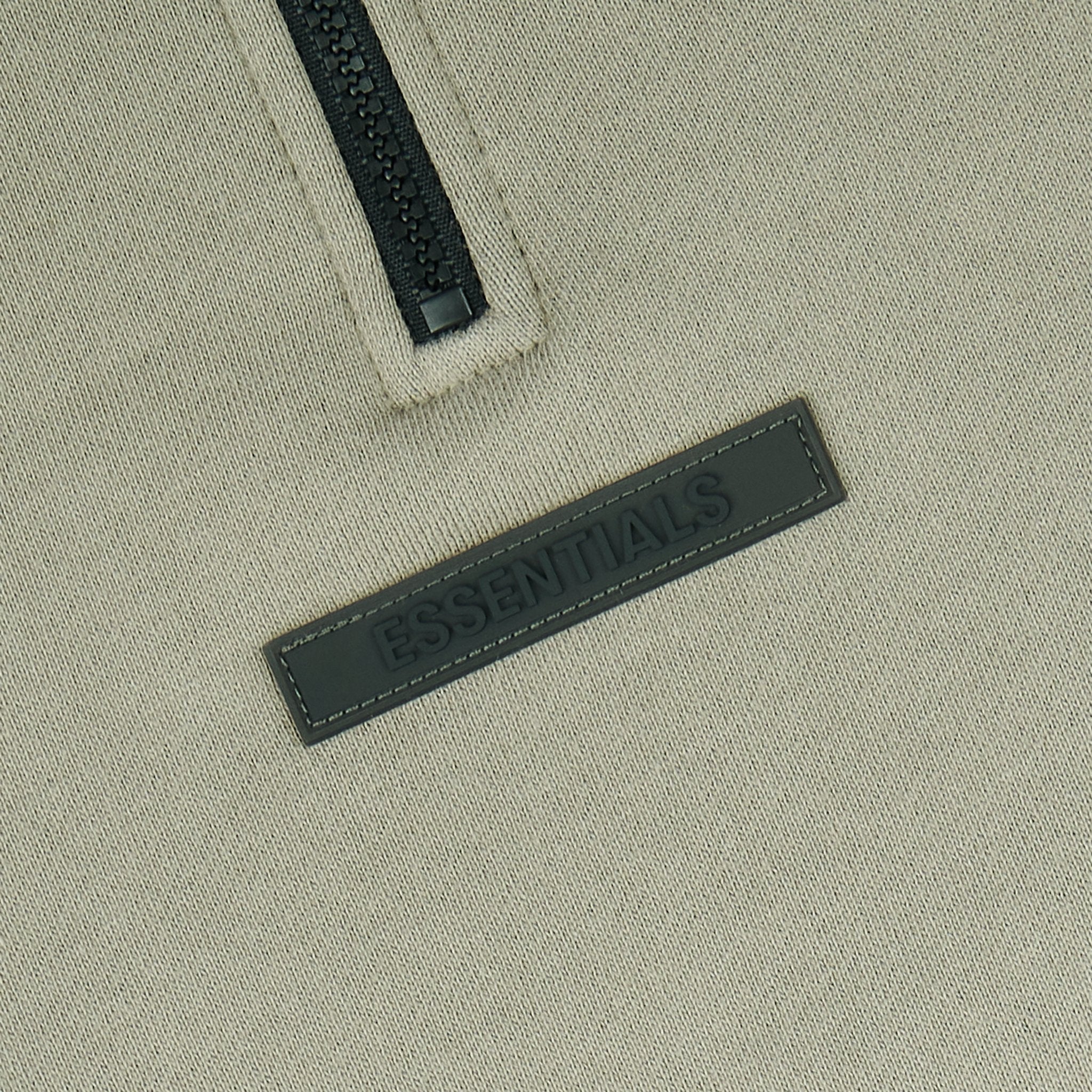 Fear Of God Essentials Taupe Reverse Logo Half Zip Sweatshirt | SS21 Collection | Streetwear Hoodie for Men | Perfect for Casual Outfits & Layering